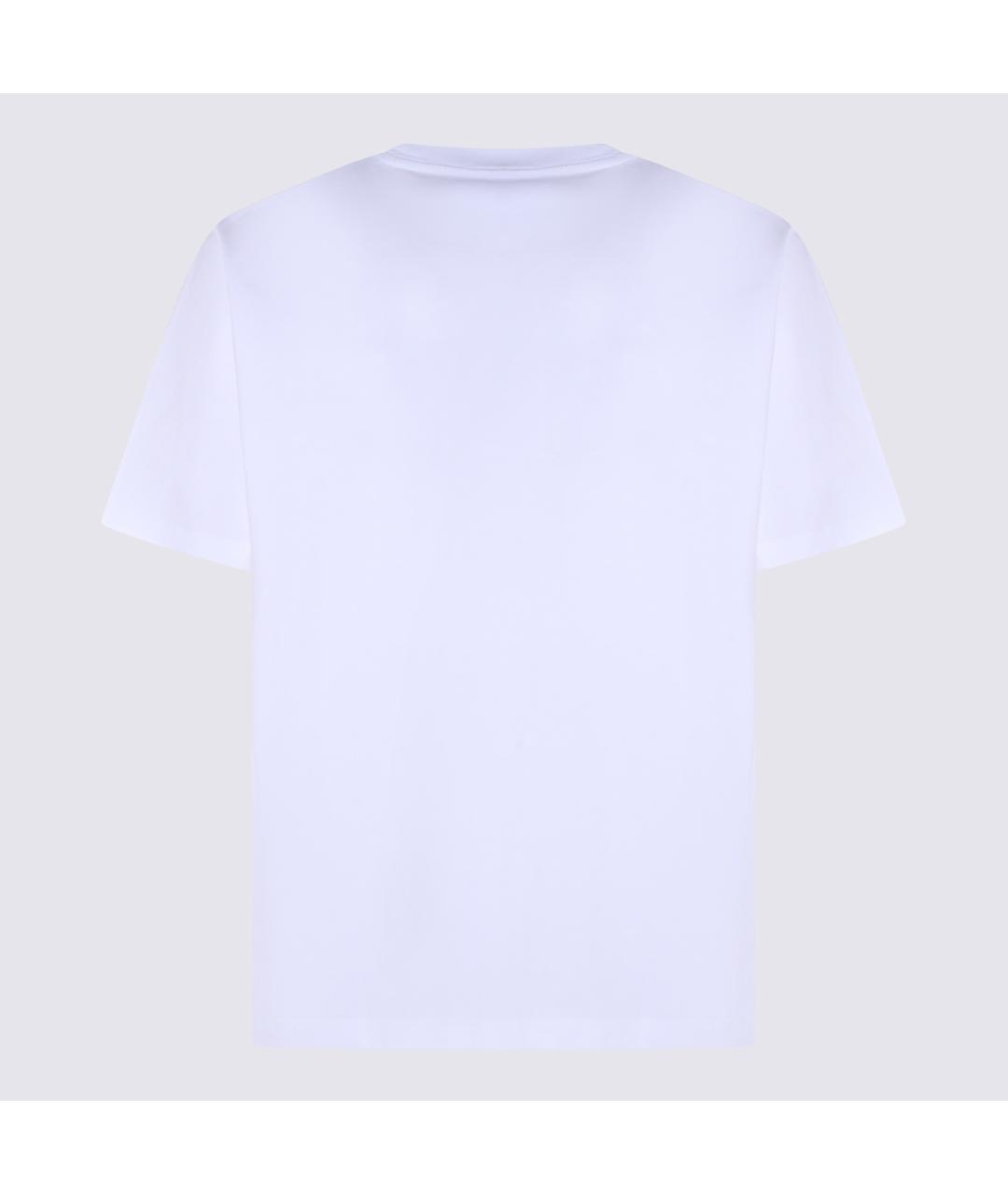 MAISON KITSUNE Белая хлопковая футболка, фото 2