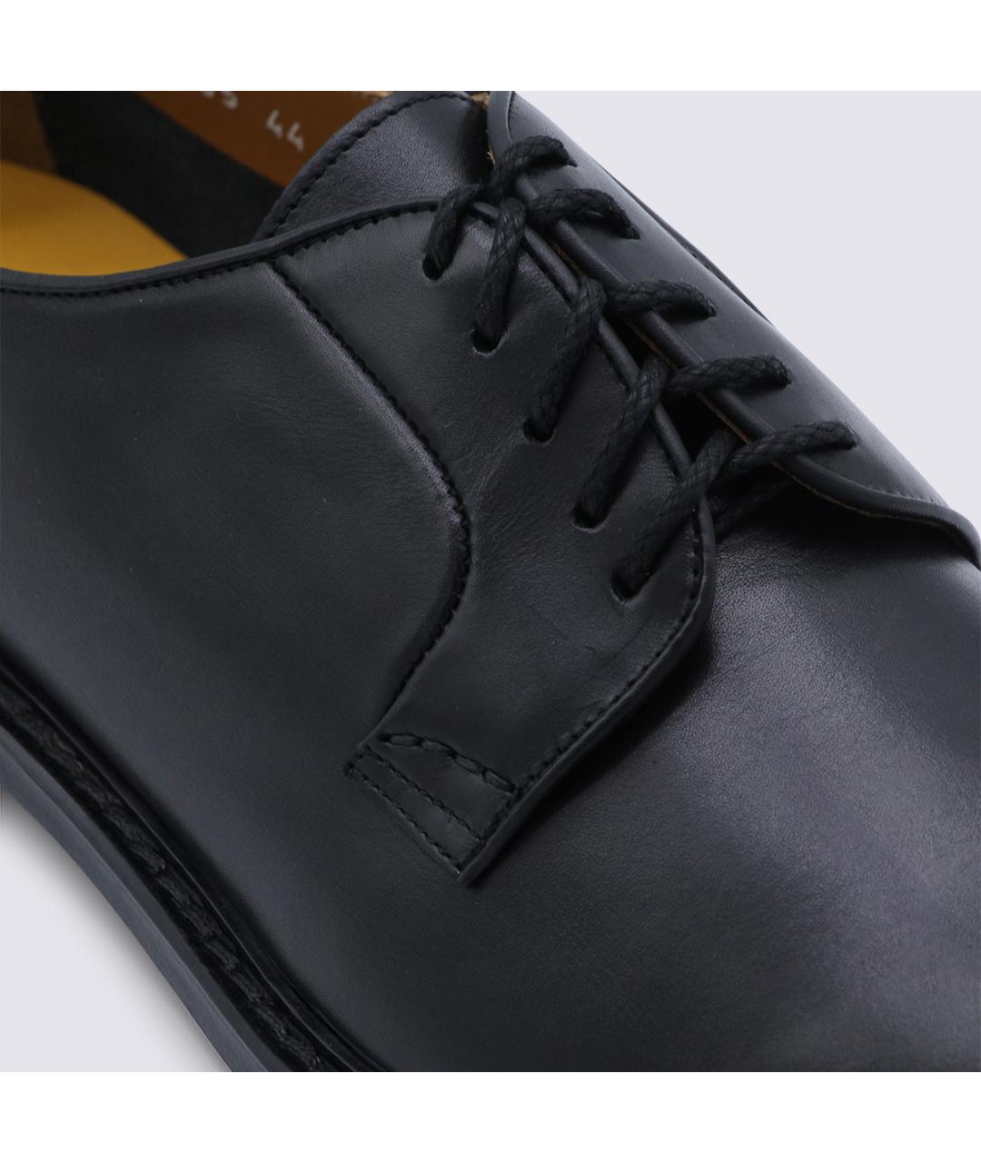 DOUCAL'S Черные кожаные низкие ботинки, фото 4