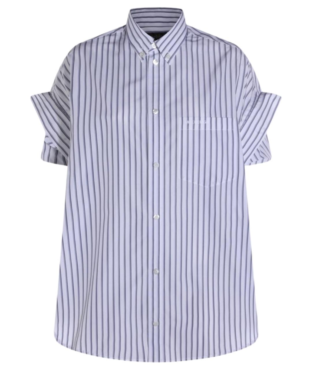 BALENCIAGA Голубая хлопковая рубашка, фото 1