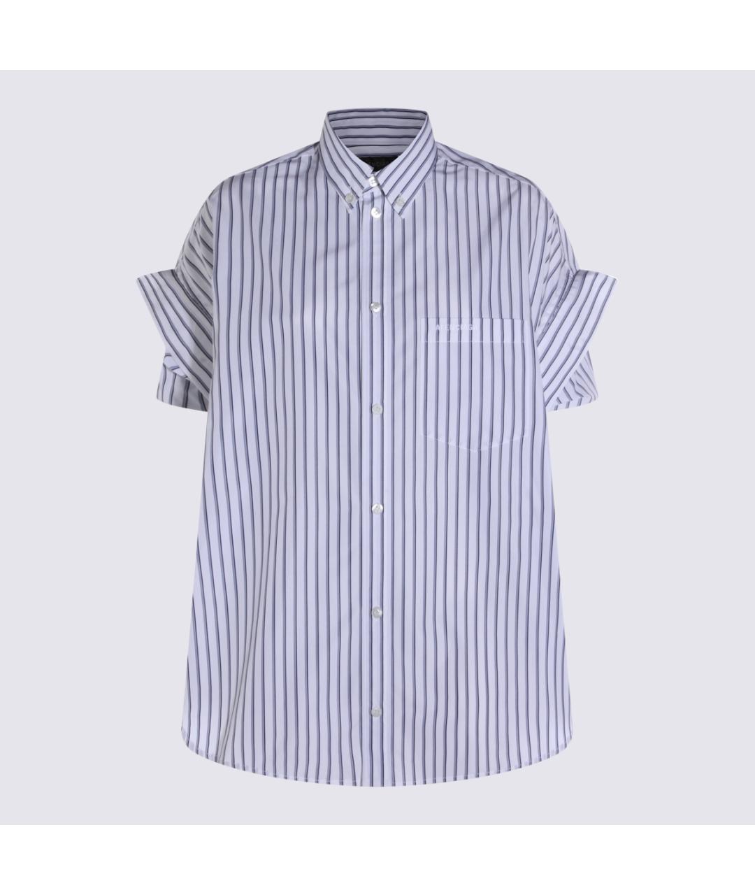 BALENCIAGA Голубая хлопковая рубашка, фото 5