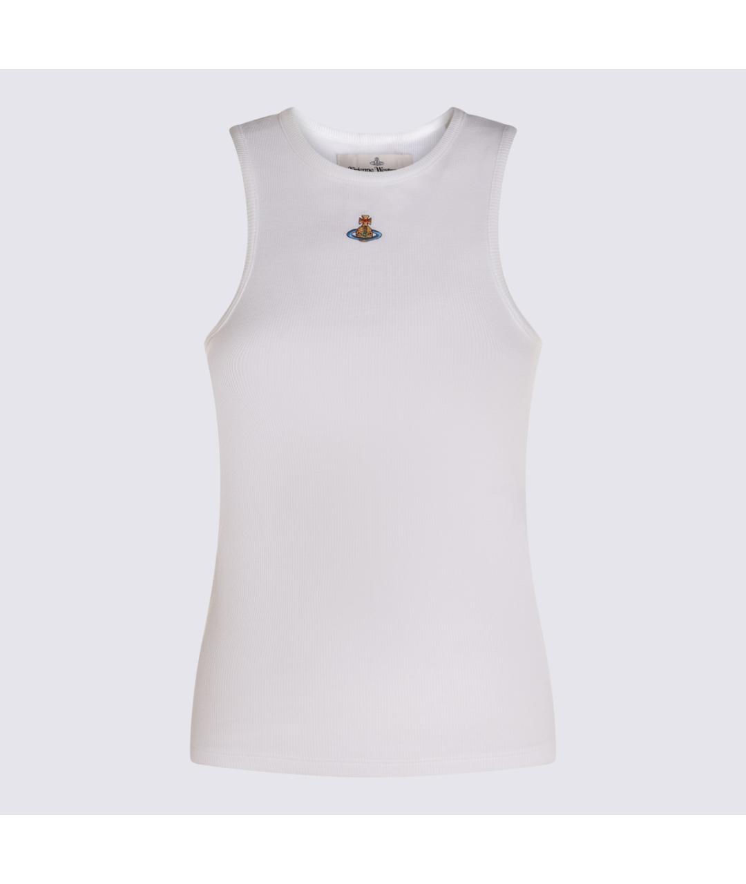 VIVIENNE WESTWOOD Белая хлопковая майка, фото 4