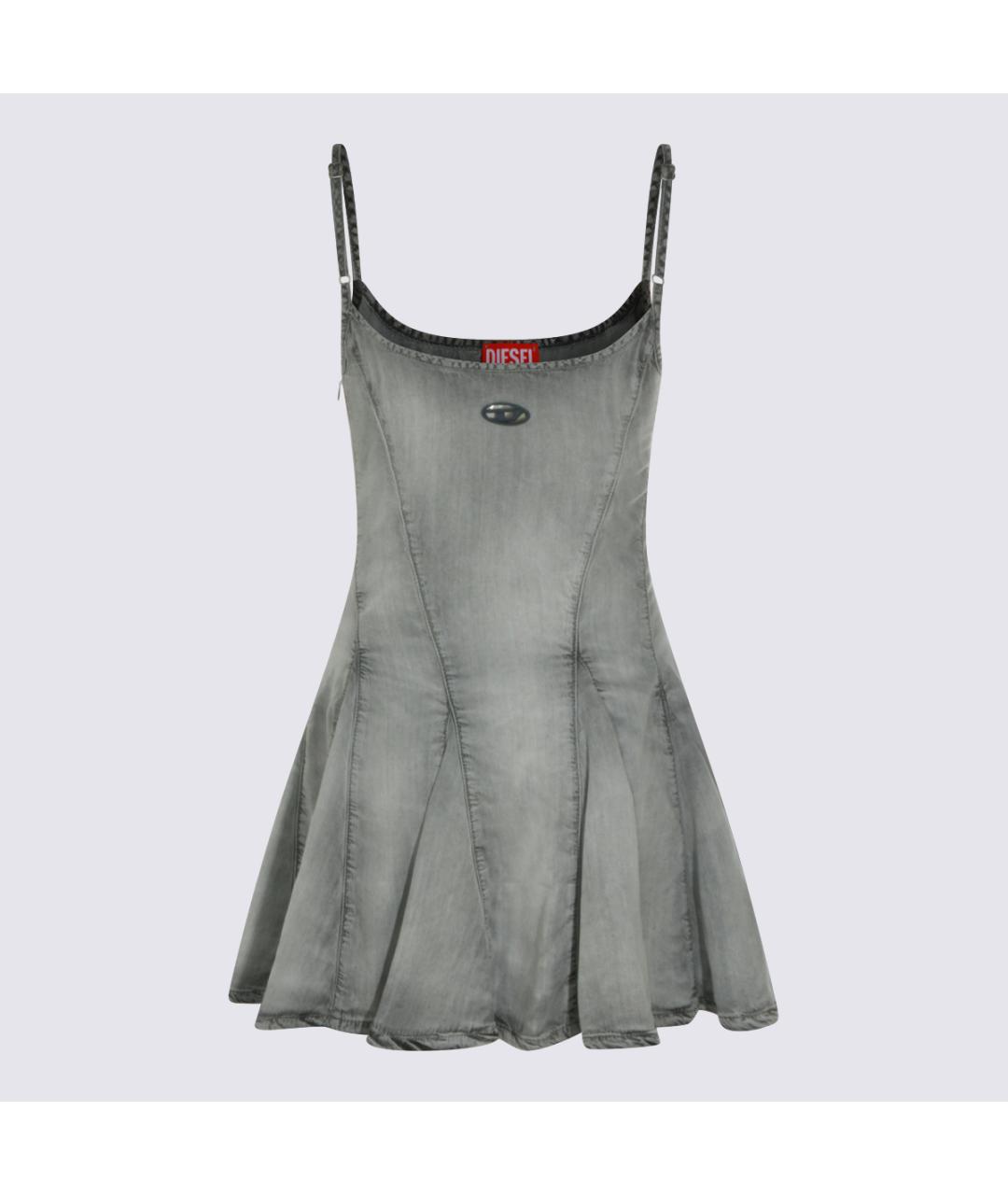 DIESEL Серое повседневное платье, фото 2