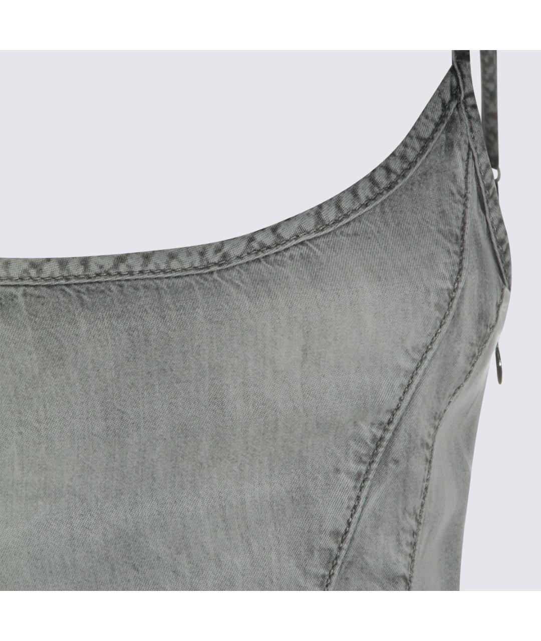 DIESEL Серое повседневное платье, фото 4