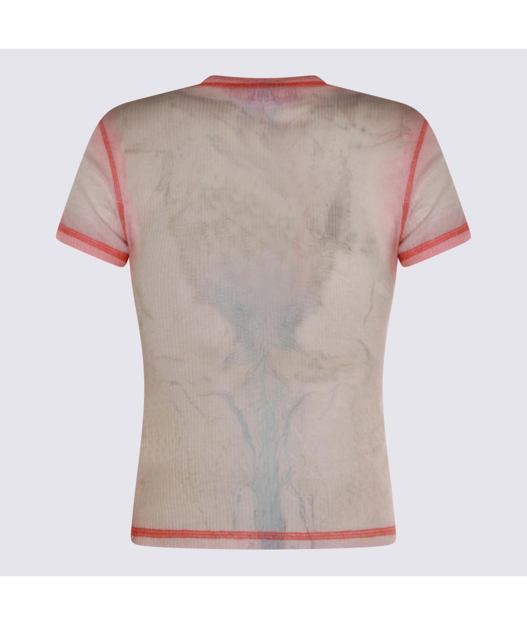 DIESEL Красная хлопковая футболка, фото 2