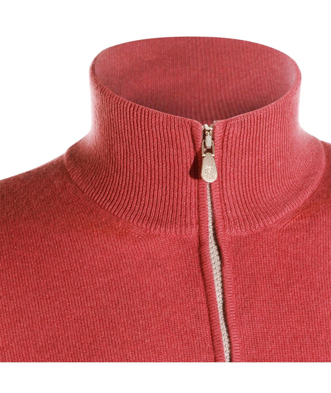 BRUNELLO CUCINELLI Красный кашемировый джемпер / свитер, фото 4