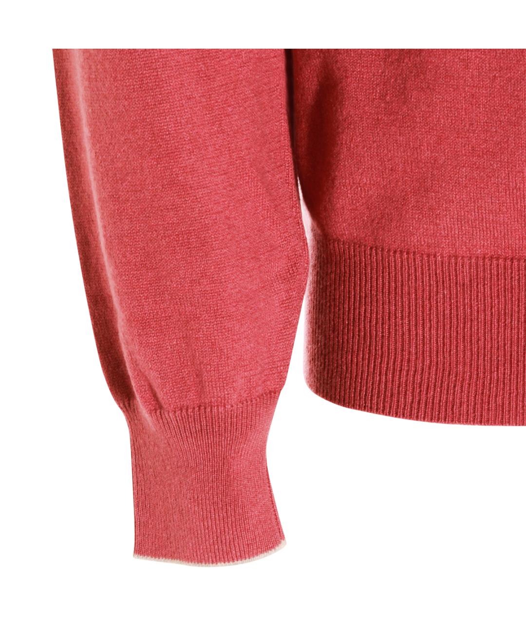 BRUNELLO CUCINELLI Красный кашемировый джемпер / свитер, фото 3