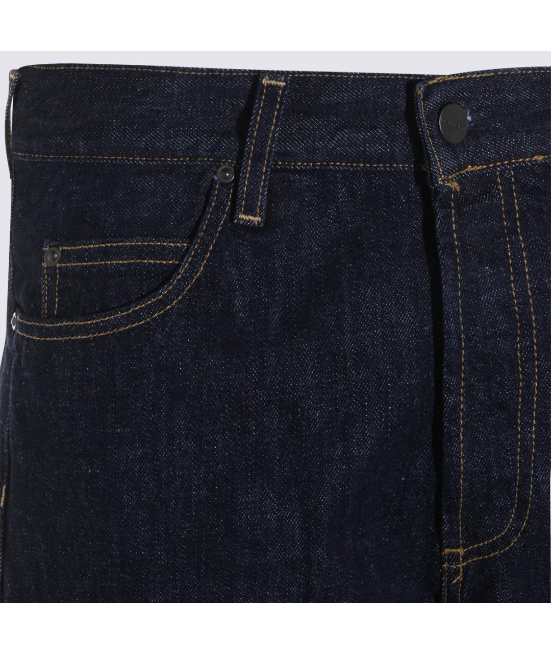 CARHARTT WIP Синие хлопковые прямые джинсы, фото 3