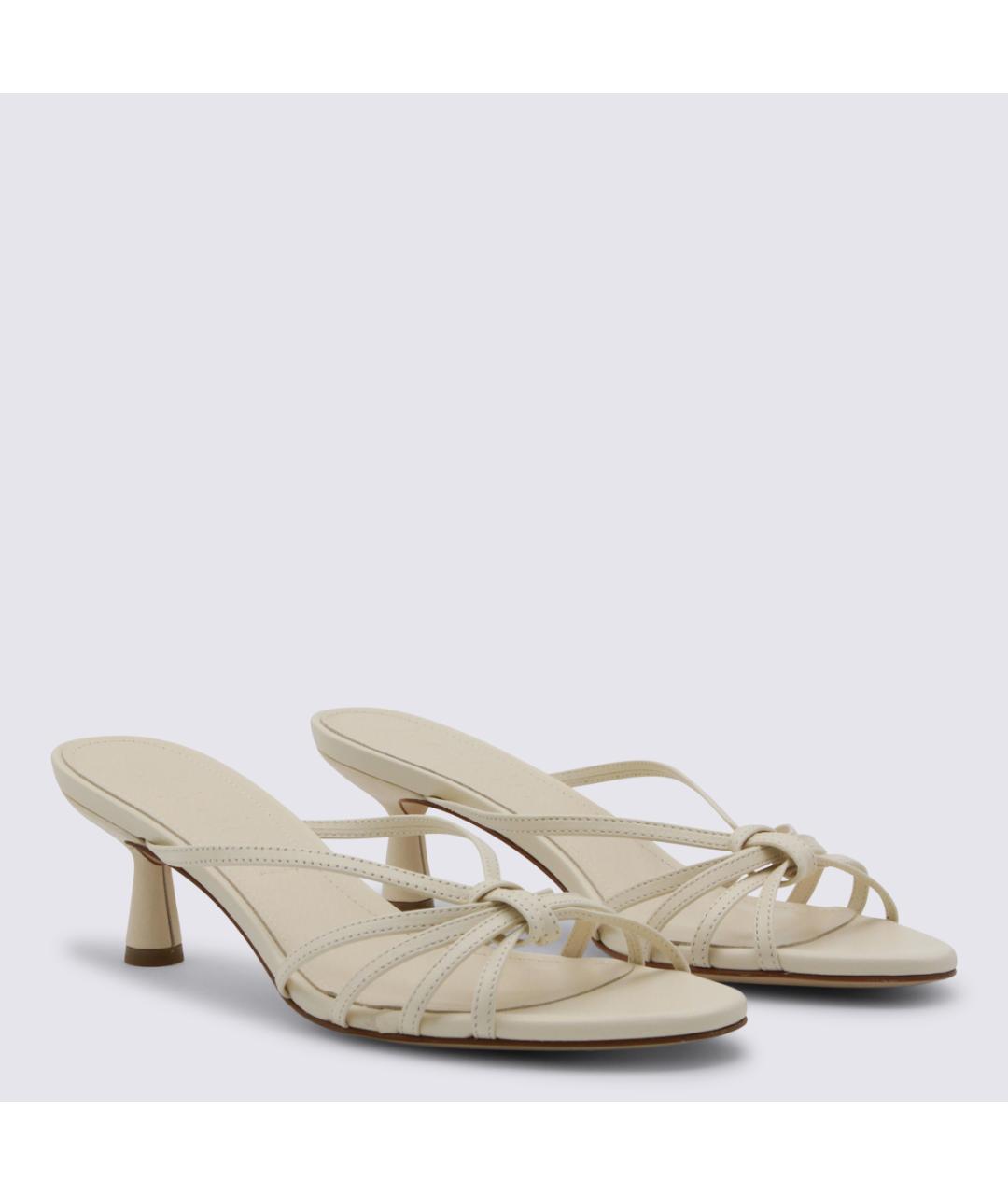 AEYDE Бежевые кожаные мюли, фото 2