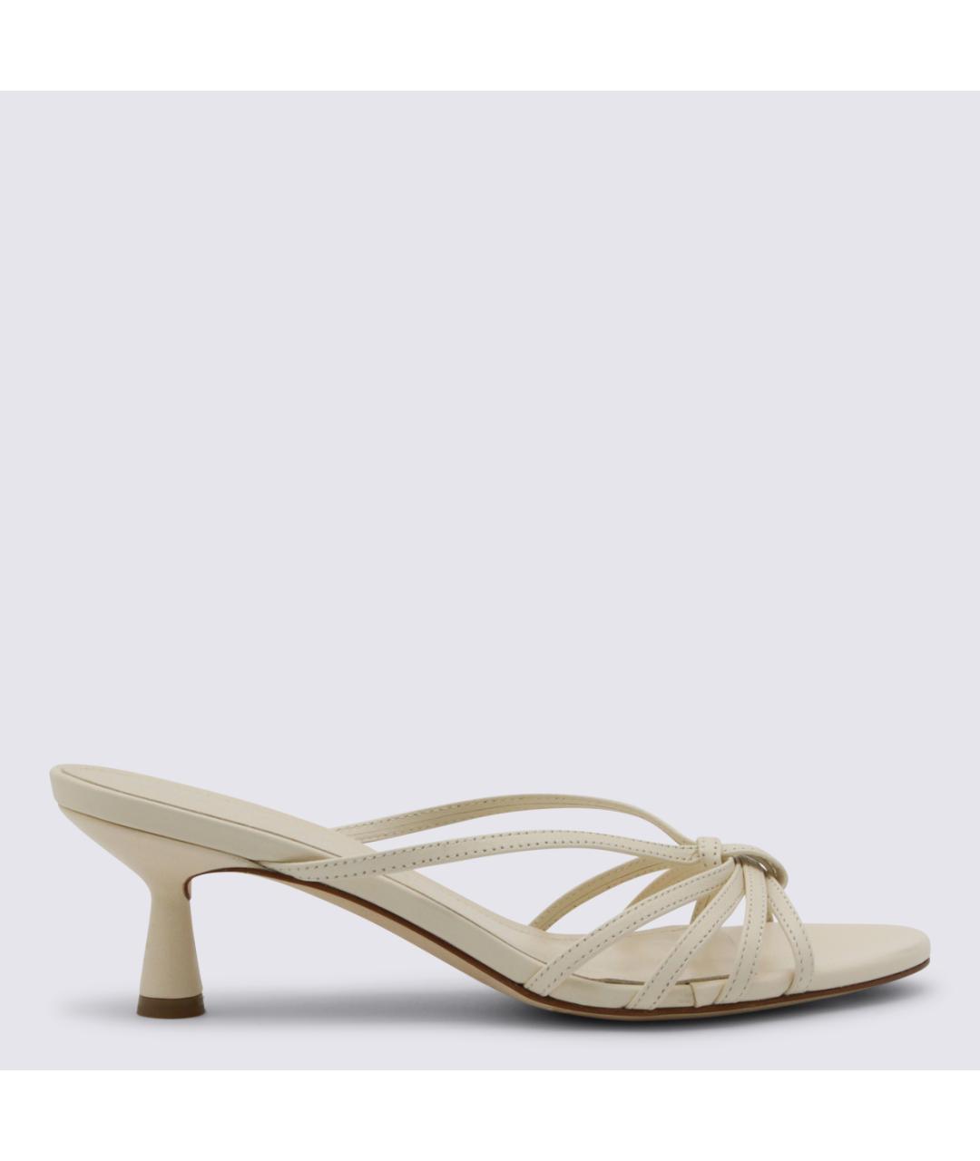 AEYDE Бежевые кожаные мюли, фото 5