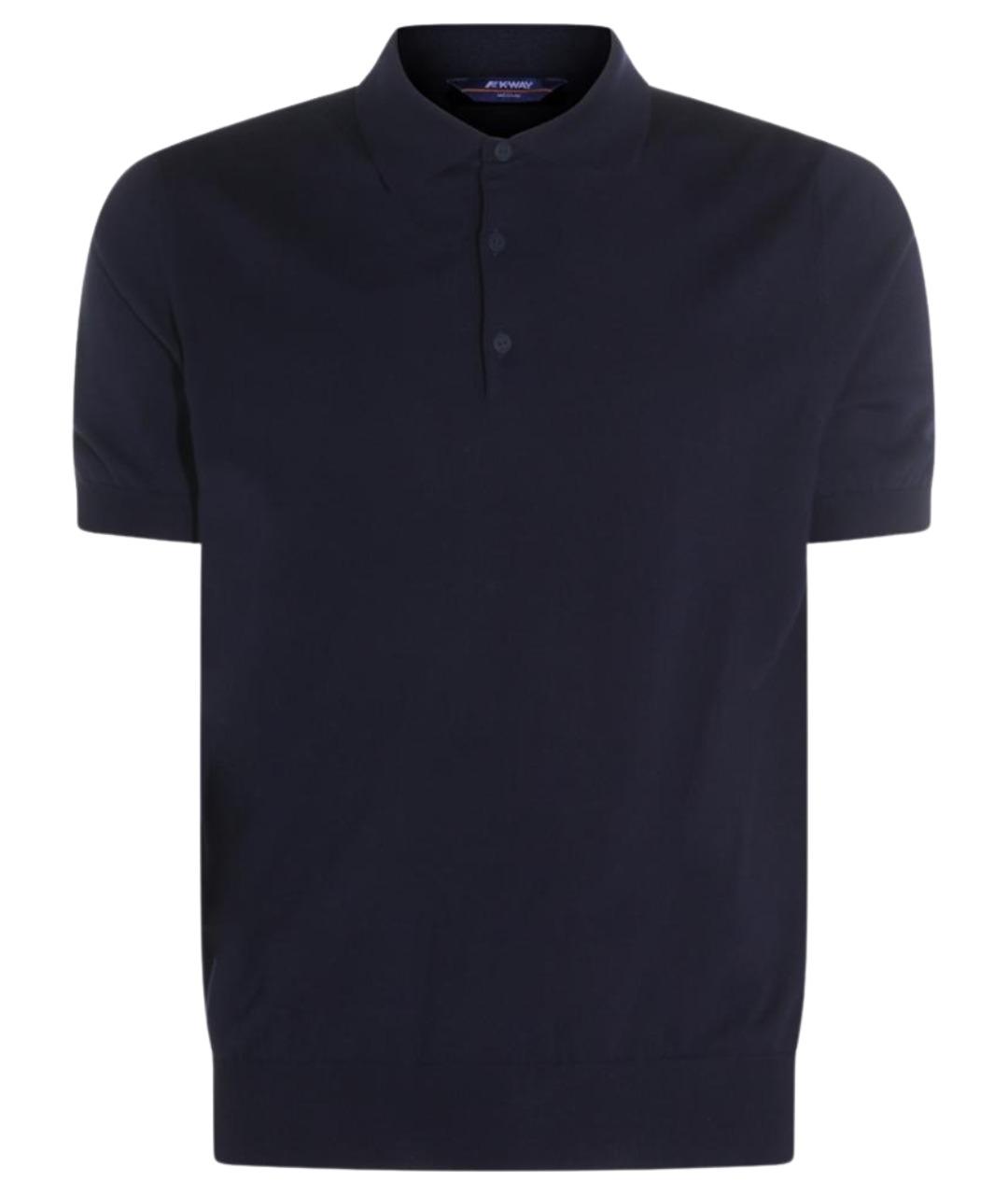 K-WAY Синее хлопковое поло с коротким рукавом, фото 1