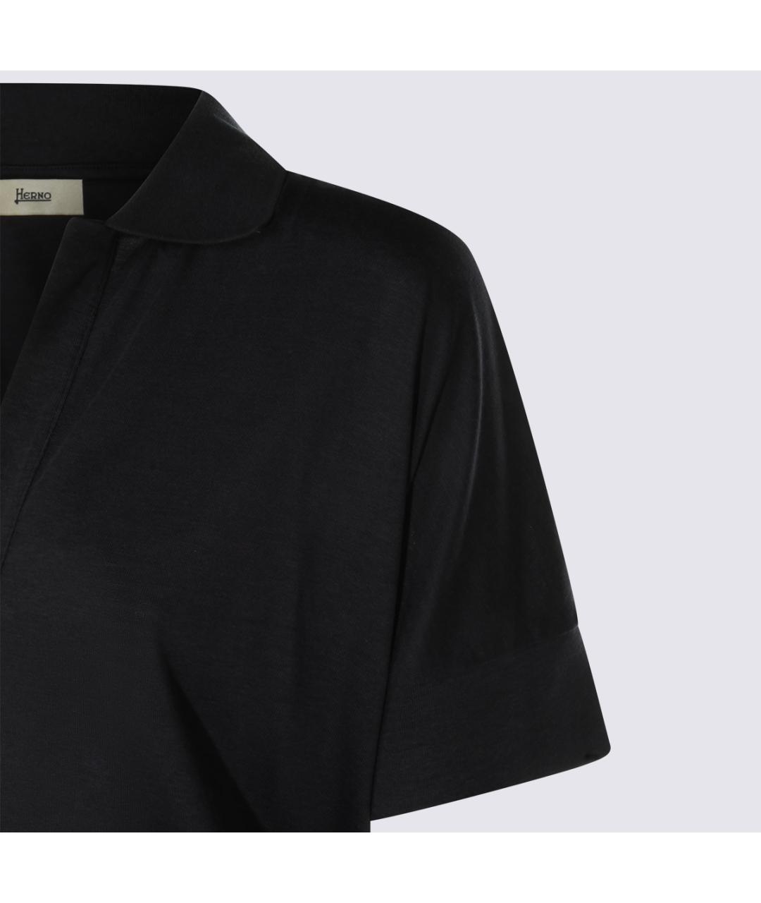 HERNO Синяя хлопковая футболка, фото 3