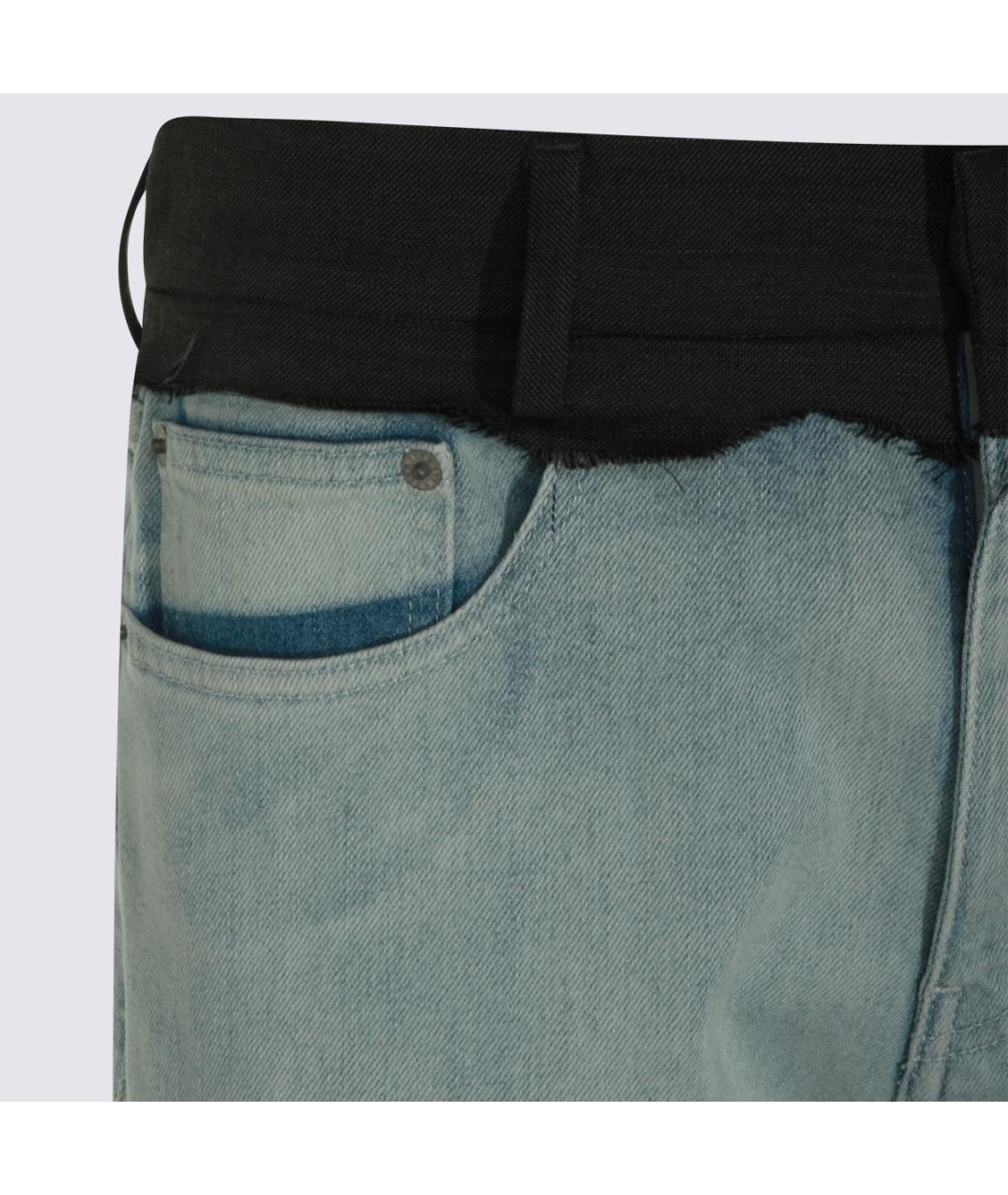 MM6 MAISON MARGIELA Хлопковые прямые джинсы, фото 3