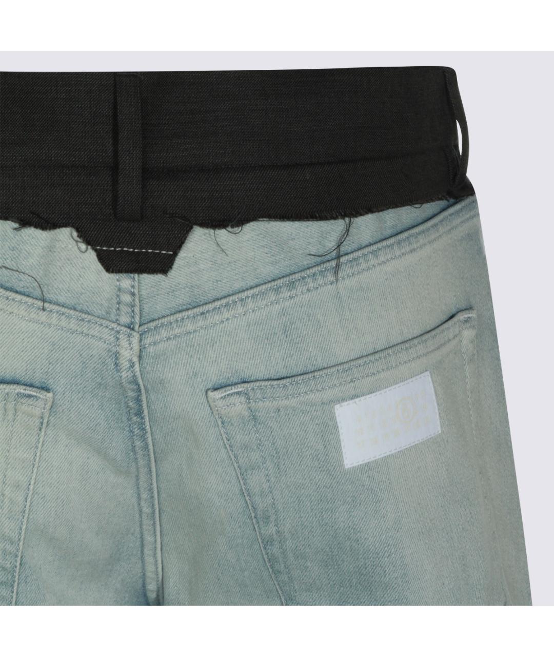 MM6 MAISON MARGIELA Хлопковые прямые джинсы, фото 4