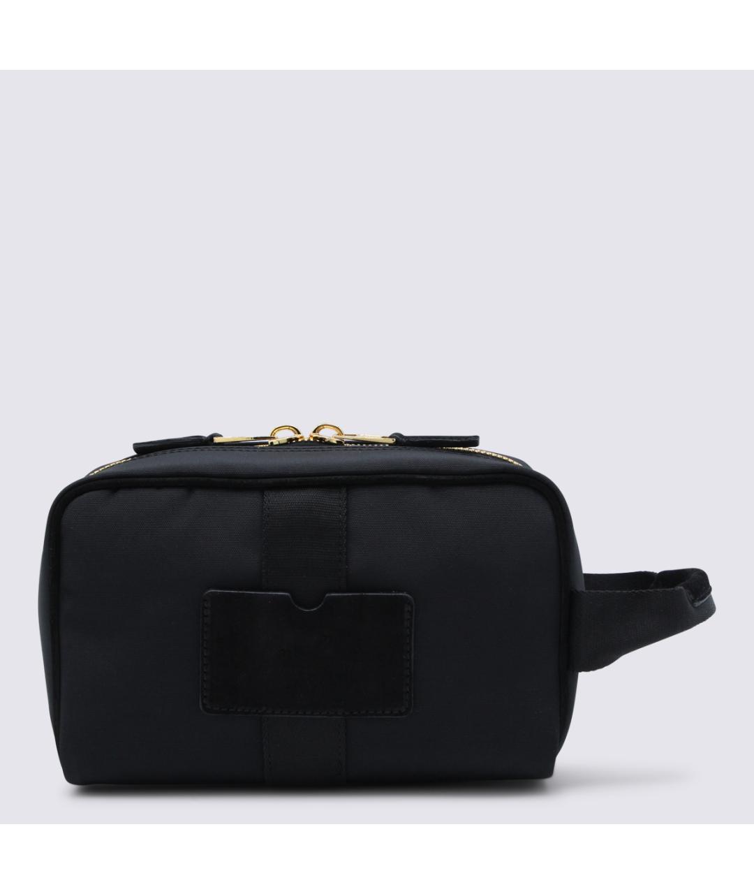 MOSCHINO Черная кожаная барсетка, фото 3