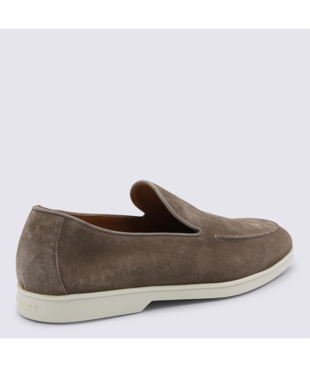 DOUCAL'S Бежевые замшевые лоферы, фото 3