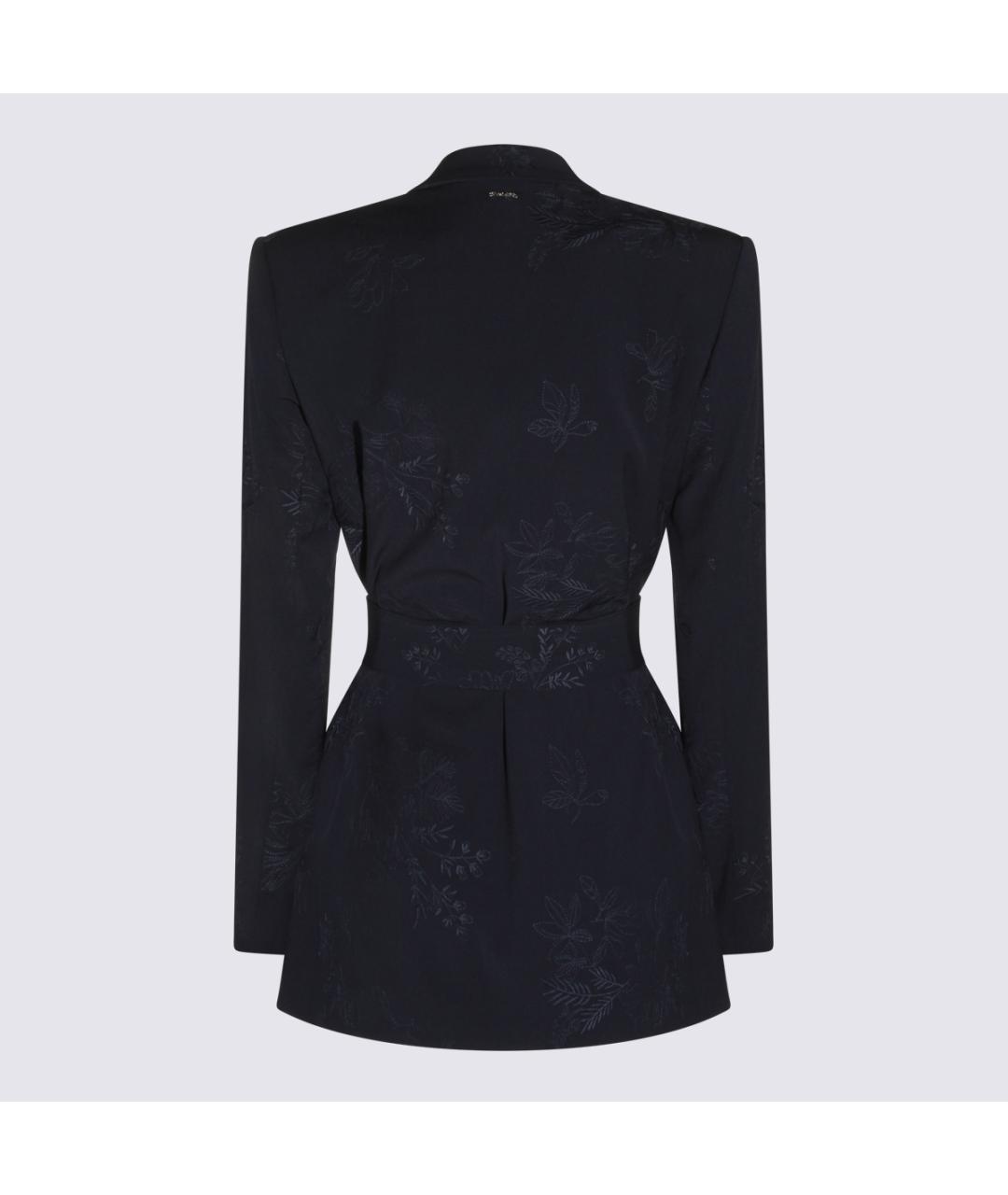 TWIN-SET Синий полиэстеровый жакет/пиджак, фото 2