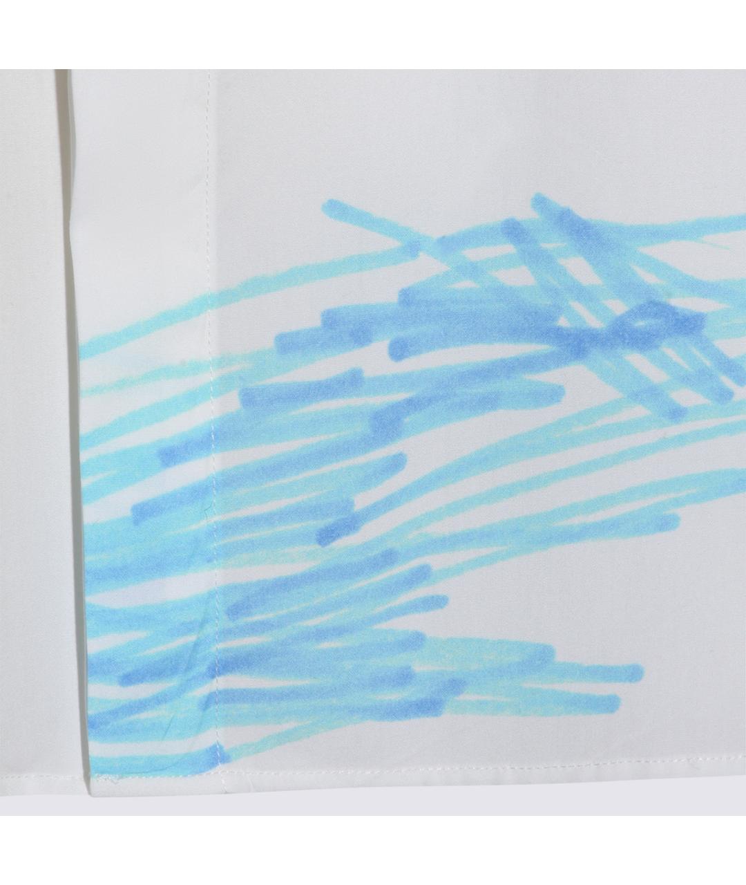 MOSCHINO Белая хлопковая кэжуал рубашка, фото 3