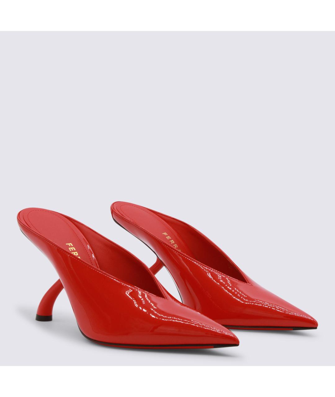FERRAGAMO Красные кожаные туфли, фото 2