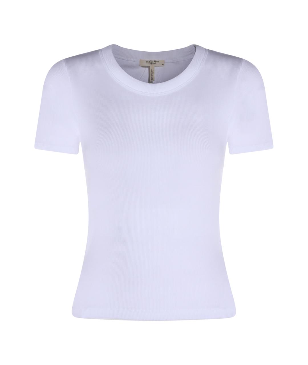 RAG & BONE Белая хлопковая футболка, фото 1