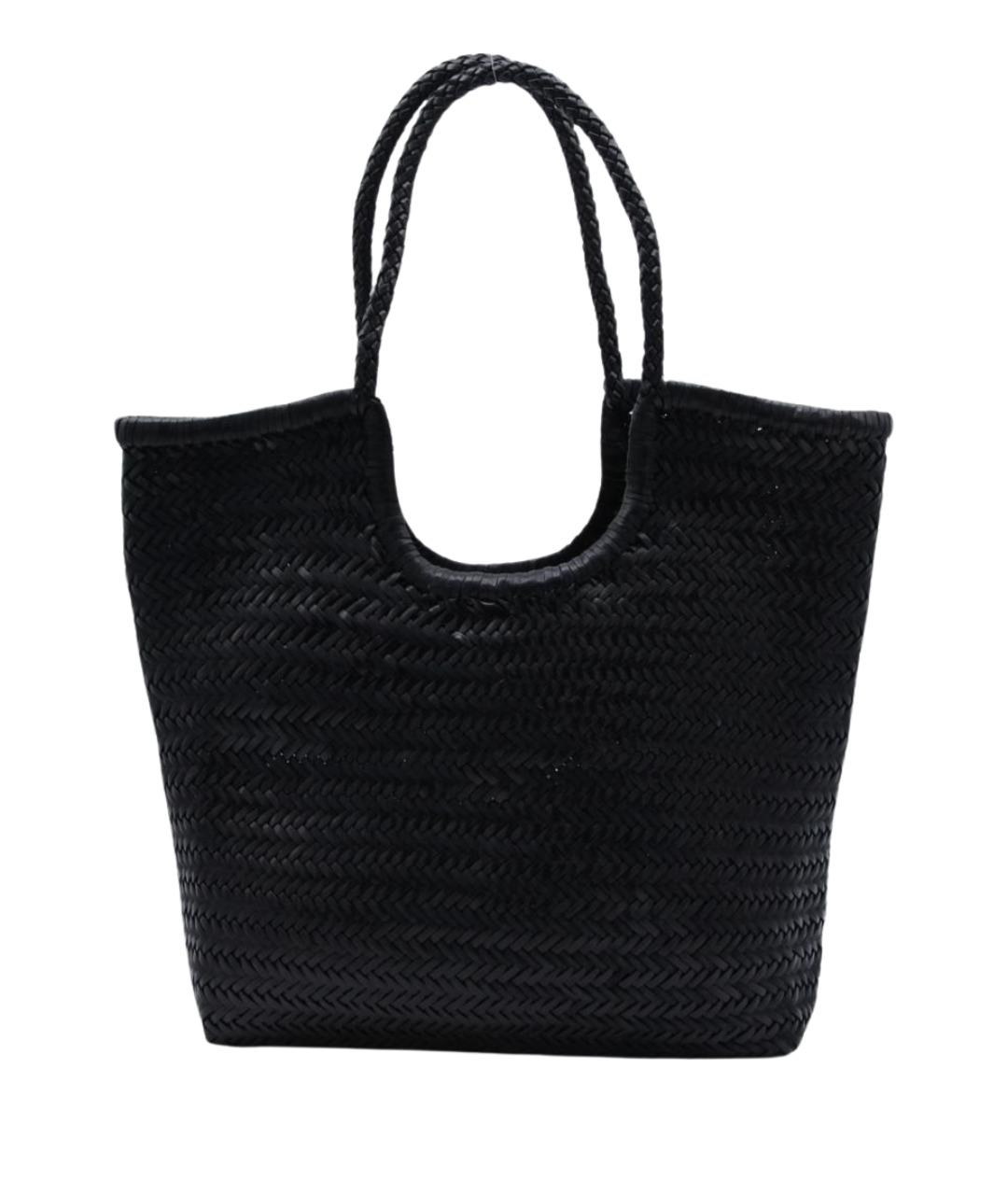 Dragon Diffusion Черная кожаная сумка тоут, фото 1