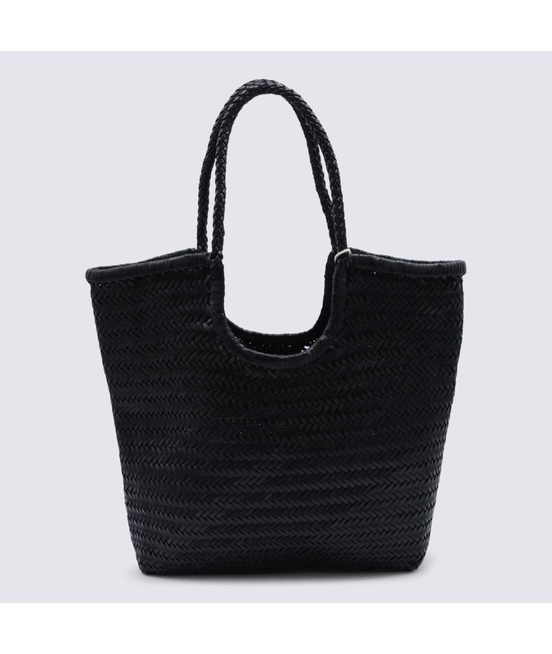 Dragon Diffusion Черная кожаная сумка тоут, фото 3