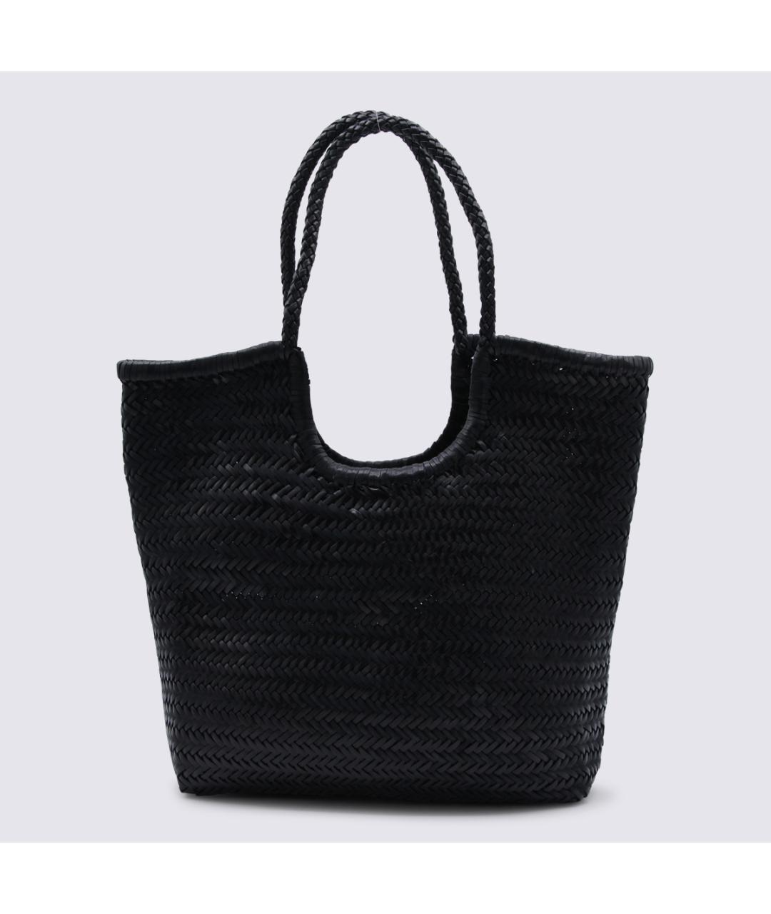 Dragon Diffusion Черная кожаная сумка тоут, фото 5