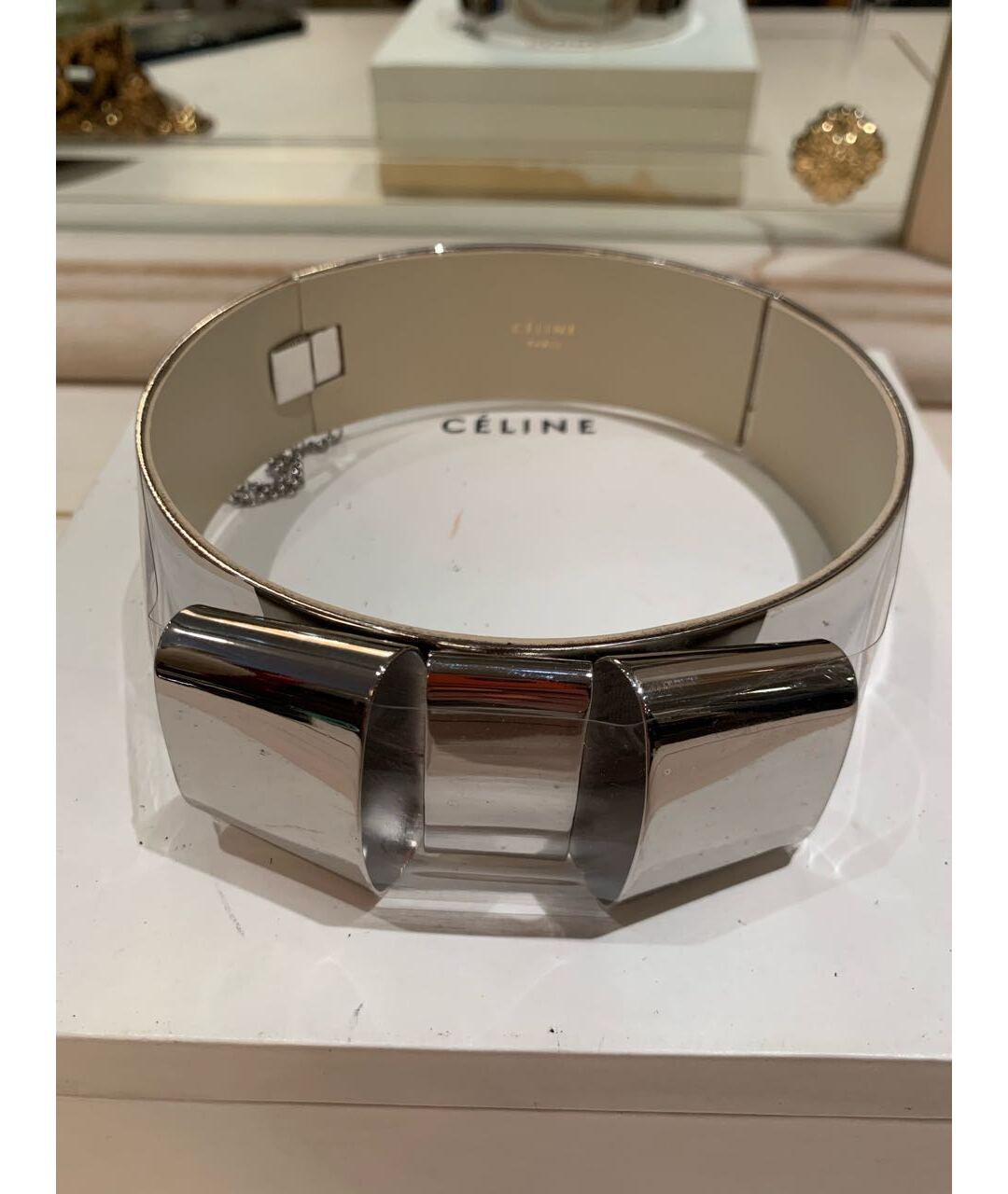 CELINE Серебряное колье, фото 4