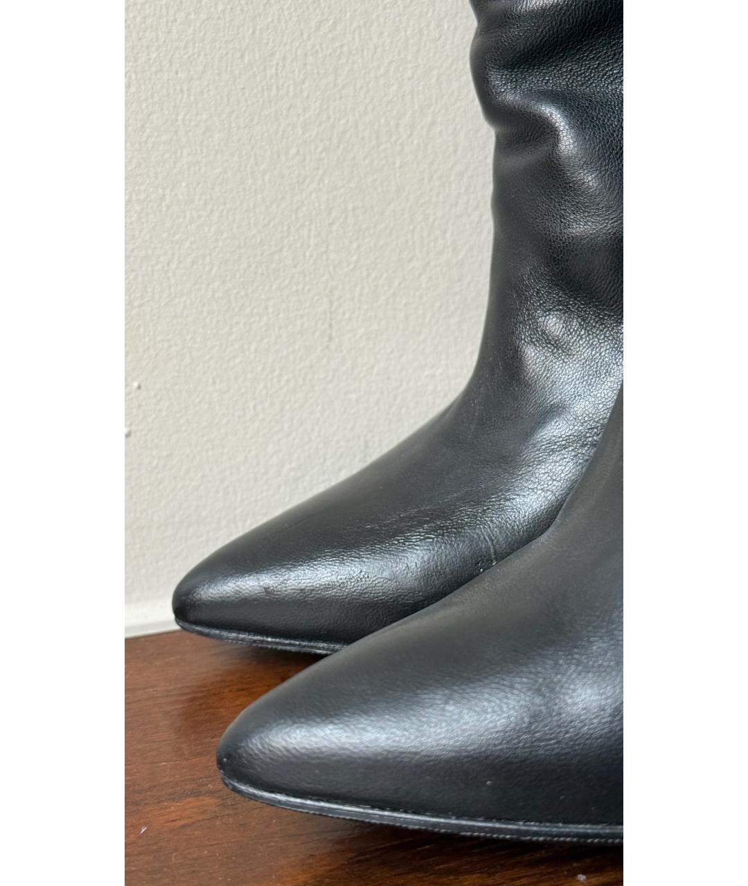 ISABEL MARANT Черные кожаные сапоги, фото 4