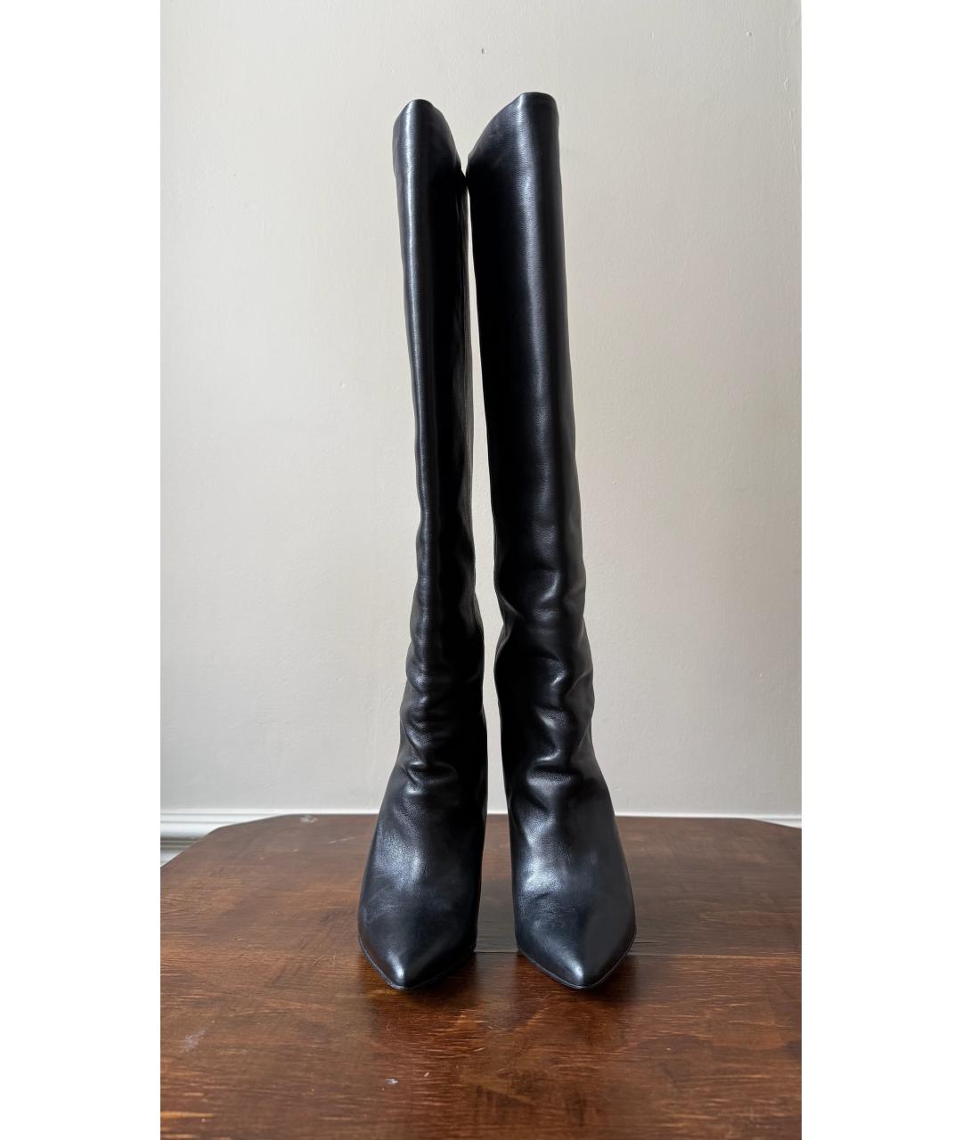 ISABEL MARANT Черные кожаные сапоги, фото 2