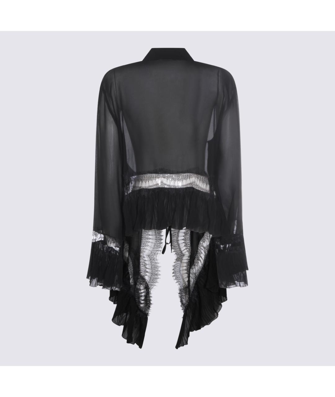 BLUMARINE Черная вискозная рубашка, фото 2