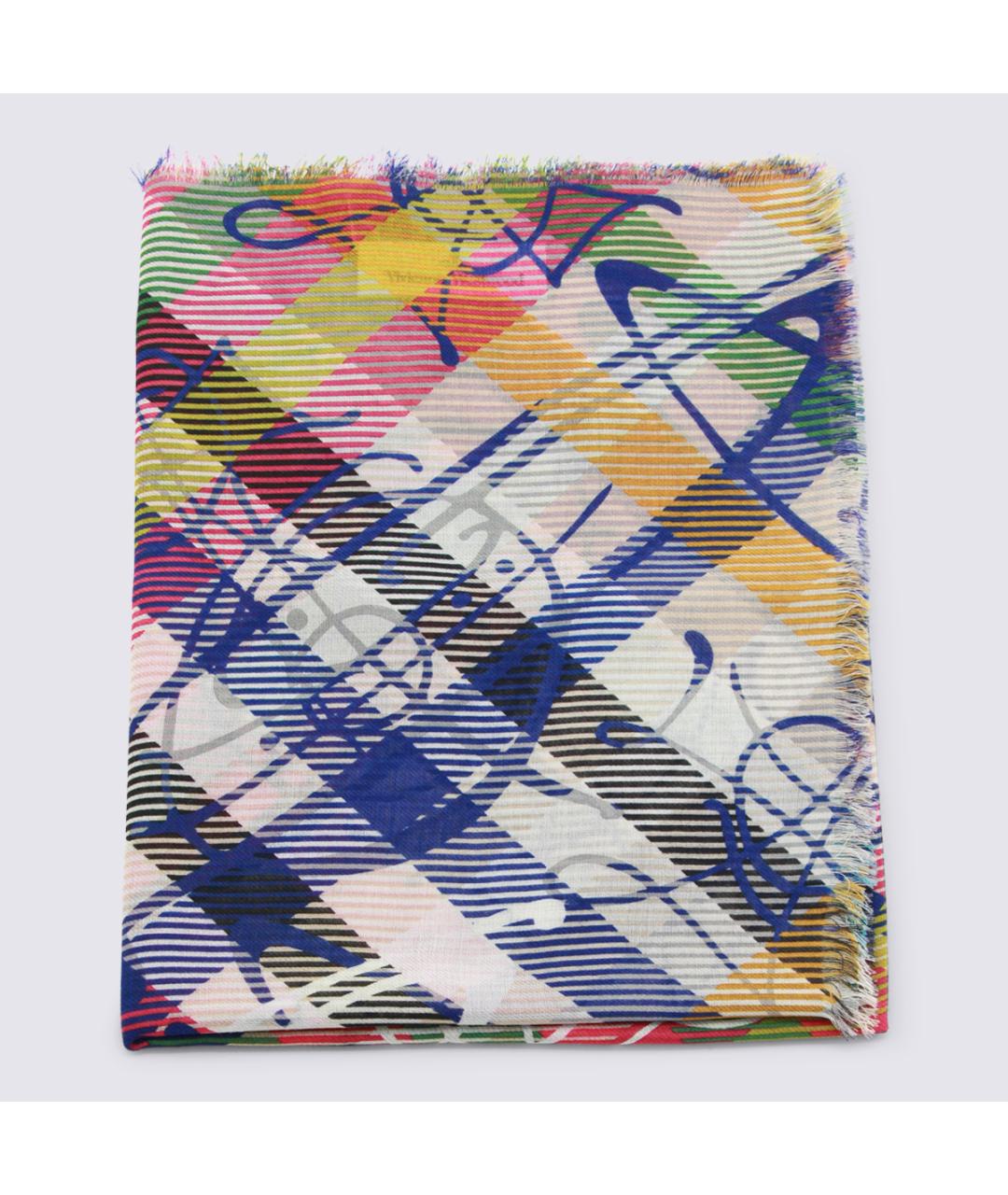 VIVIENNE WESTWOOD Фуксия шерстяной шарф, фото 3