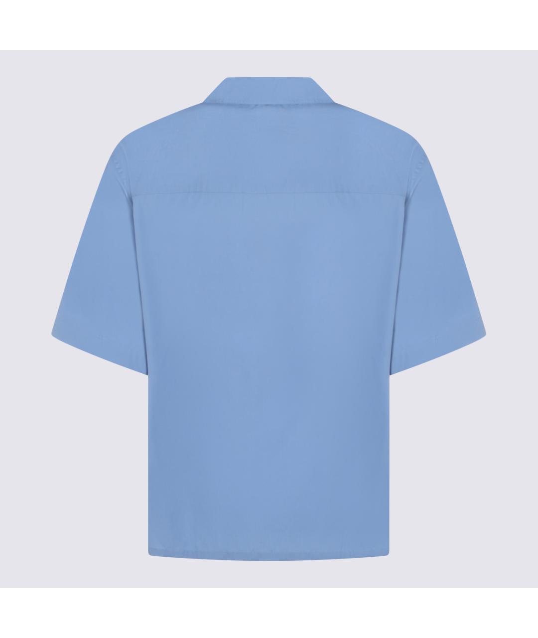 MARNI Синяя хлопковая кэжуал рубашка, фото 2