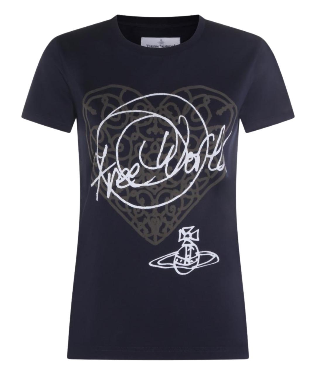 VIVIENNE WESTWOOD Синяя хлопковая футболка, фото 1