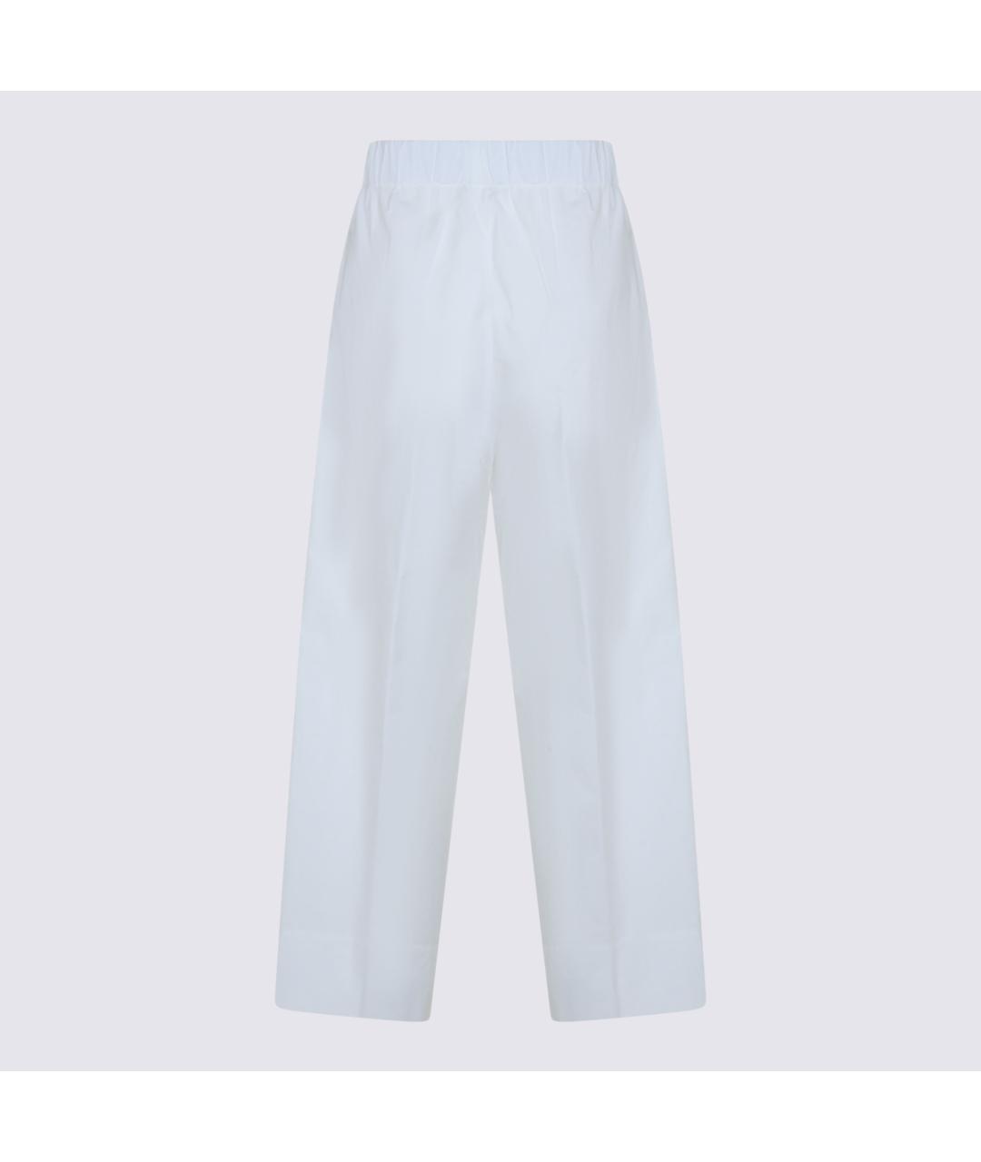 ANTONELLI FIRENZE Белые хлопковые прямые брюки, фото 2