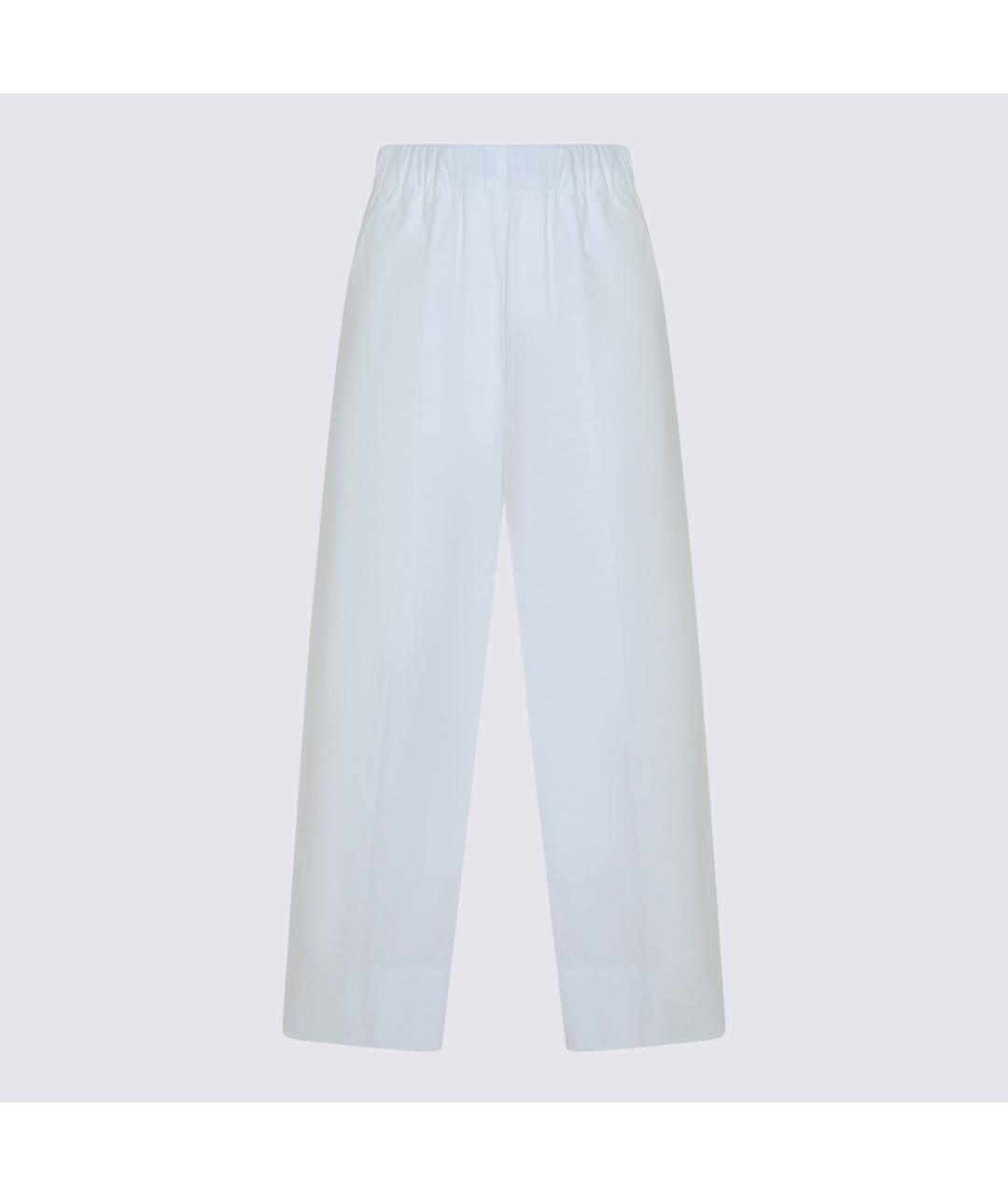 ANTONELLI FIRENZE Белые хлопковые прямые брюки, фото 4