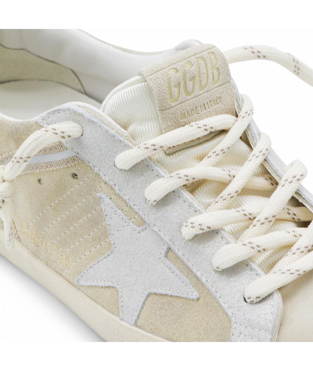 GOLDEN GOOSE DELUXE BRAND Бежевые замшевые кеды, фото 4