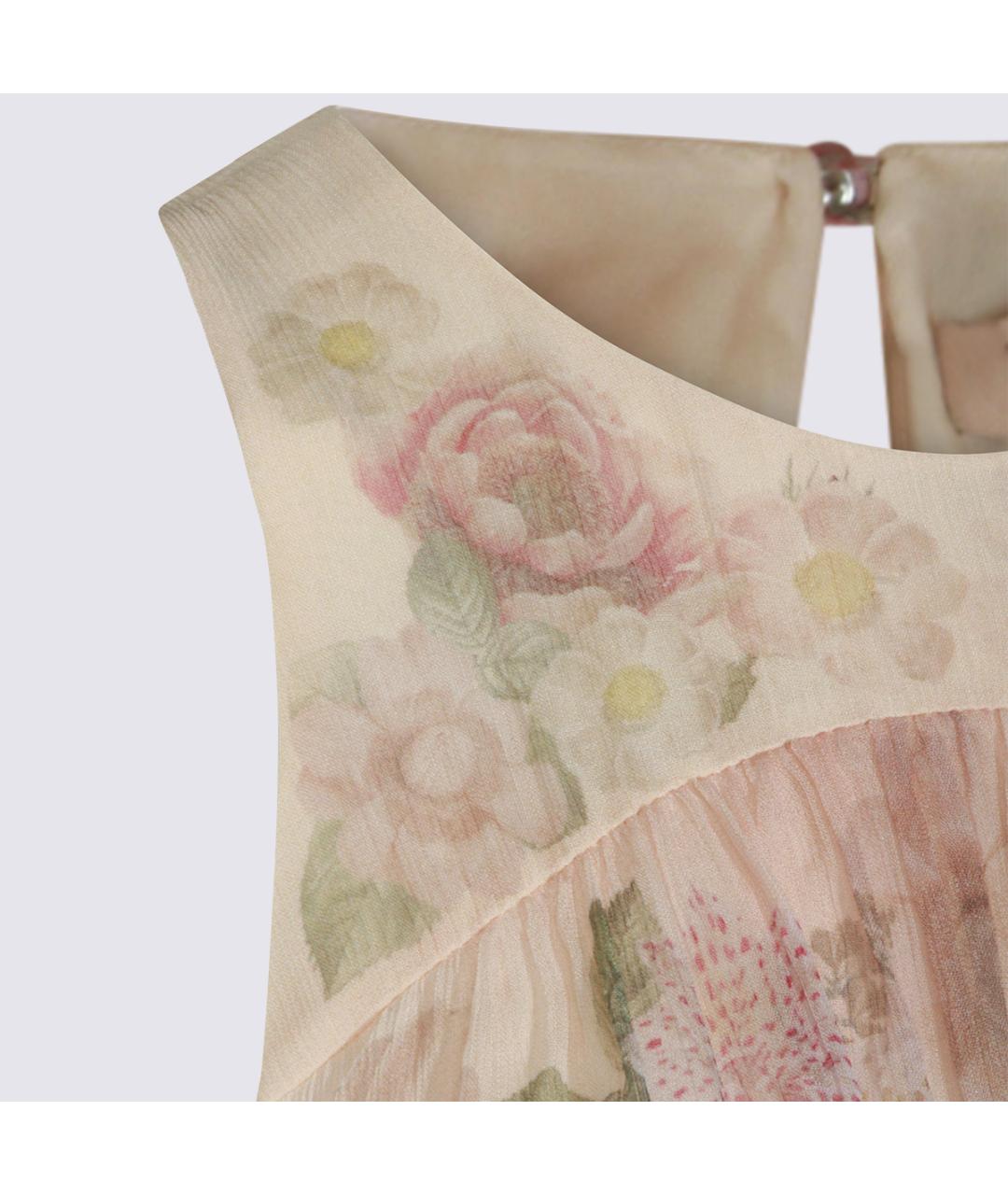 TWIN-SET Мульти вискозное повседневное платье, фото 3