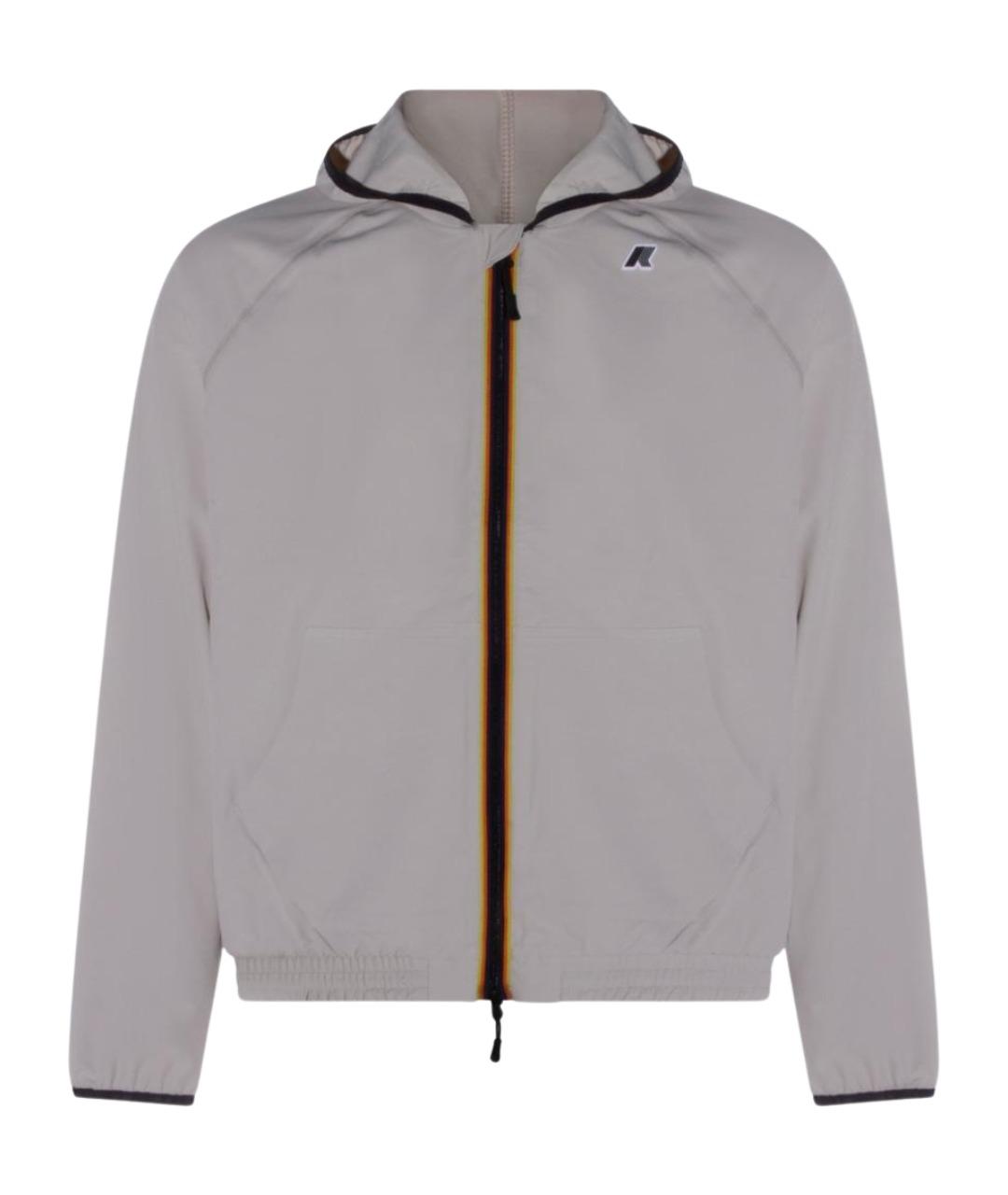 K-WAY Бежевая полиэстеровая куртка, фото 1