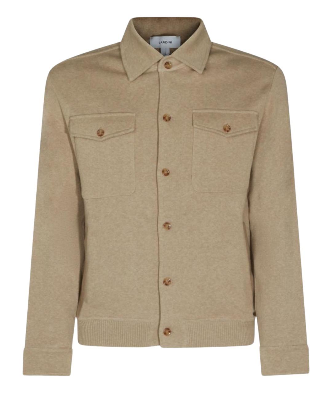 LARDINI Бежевая куртка, фото 1