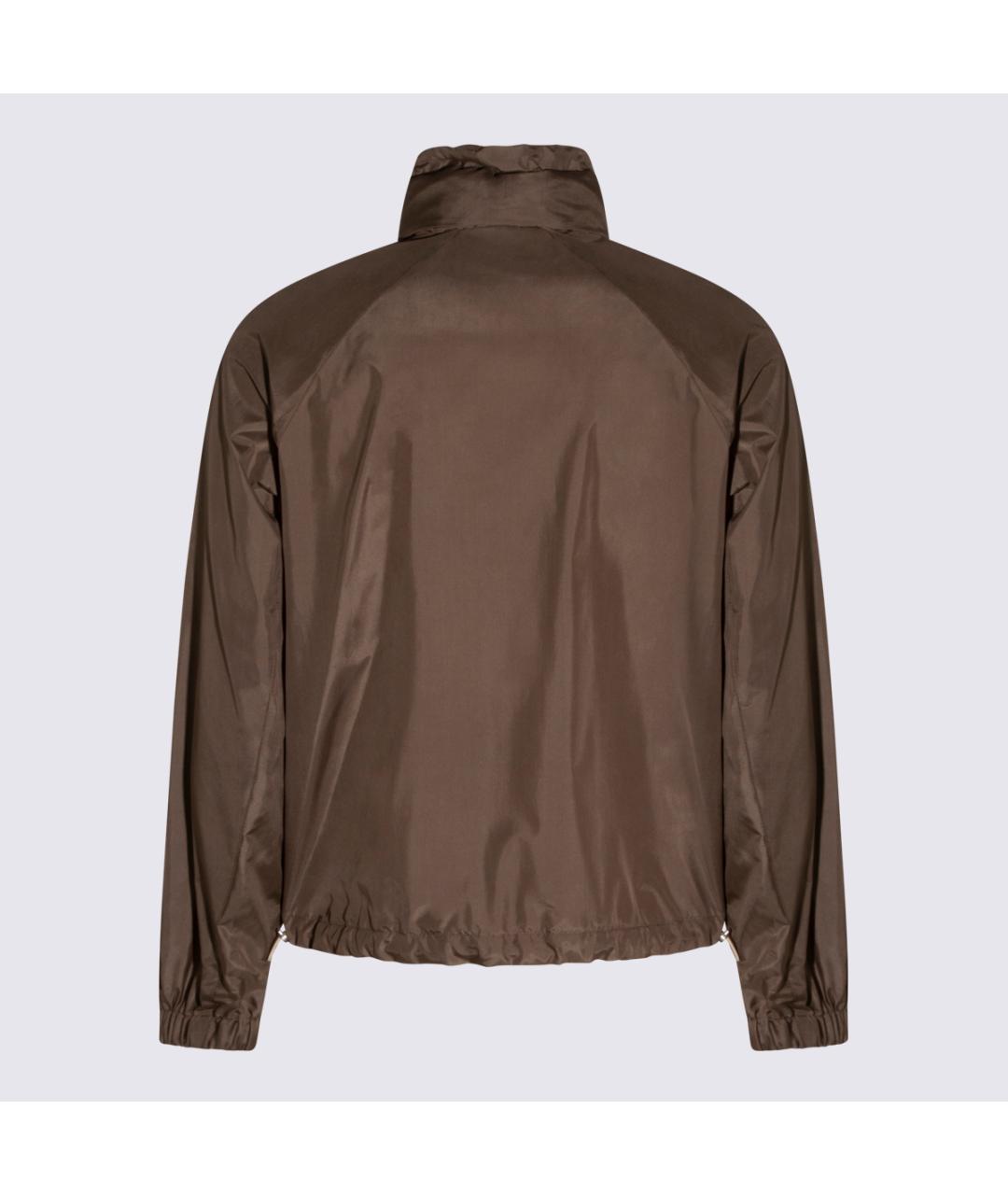 BRUNELLO CUCINELLI Коричневая шелковая куртка, фото 2