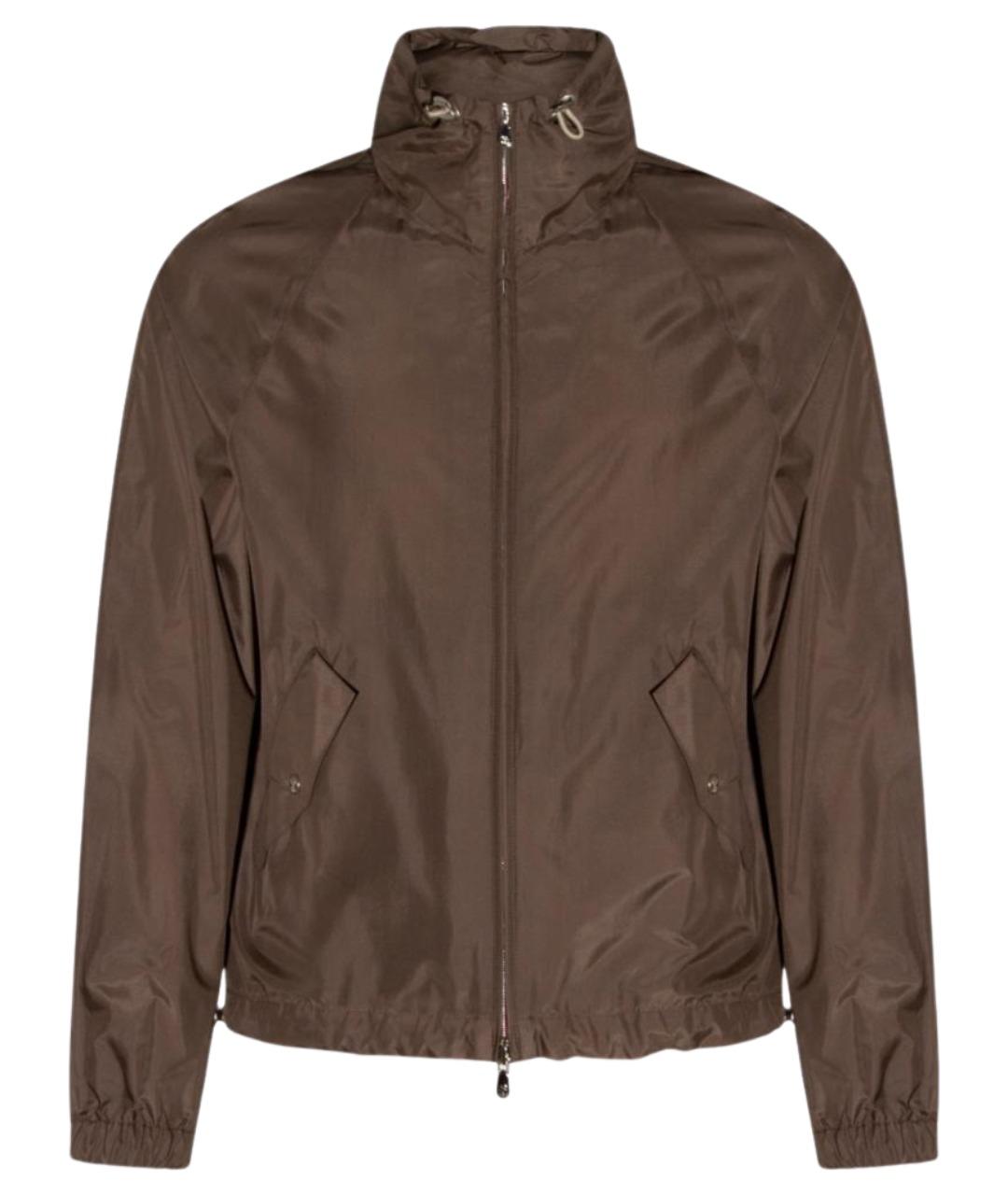 BRUNELLO CUCINELLI Коричневая шелковая куртка, фото 1