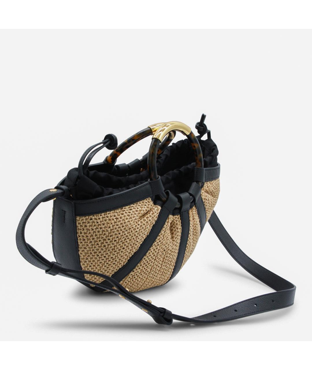 COCCINELLE Бежевая пелетеная сумка с короткими ручками, фото 2