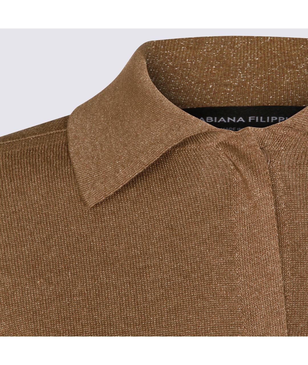 FABIANA FILIPPI Коричневая футболка, фото 4