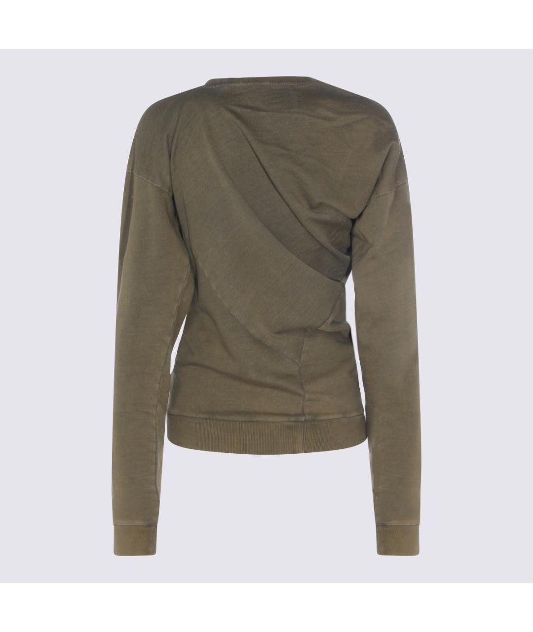 VIVIENNE WESTWOOD Зеленый хлопковый джемпер / свитер, фото 2