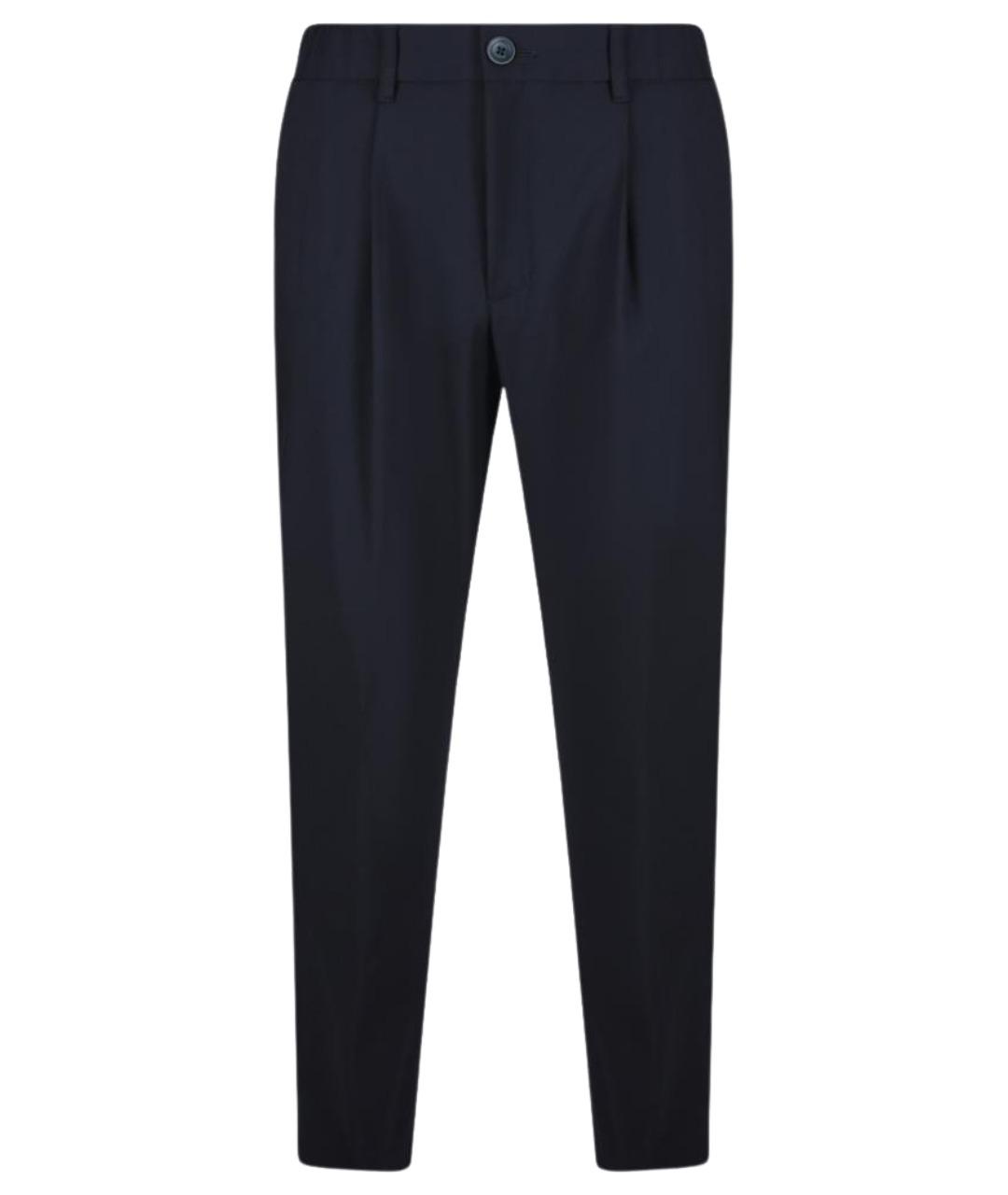HERNO Синие полиэстеровые повседневные брюки, фото 1