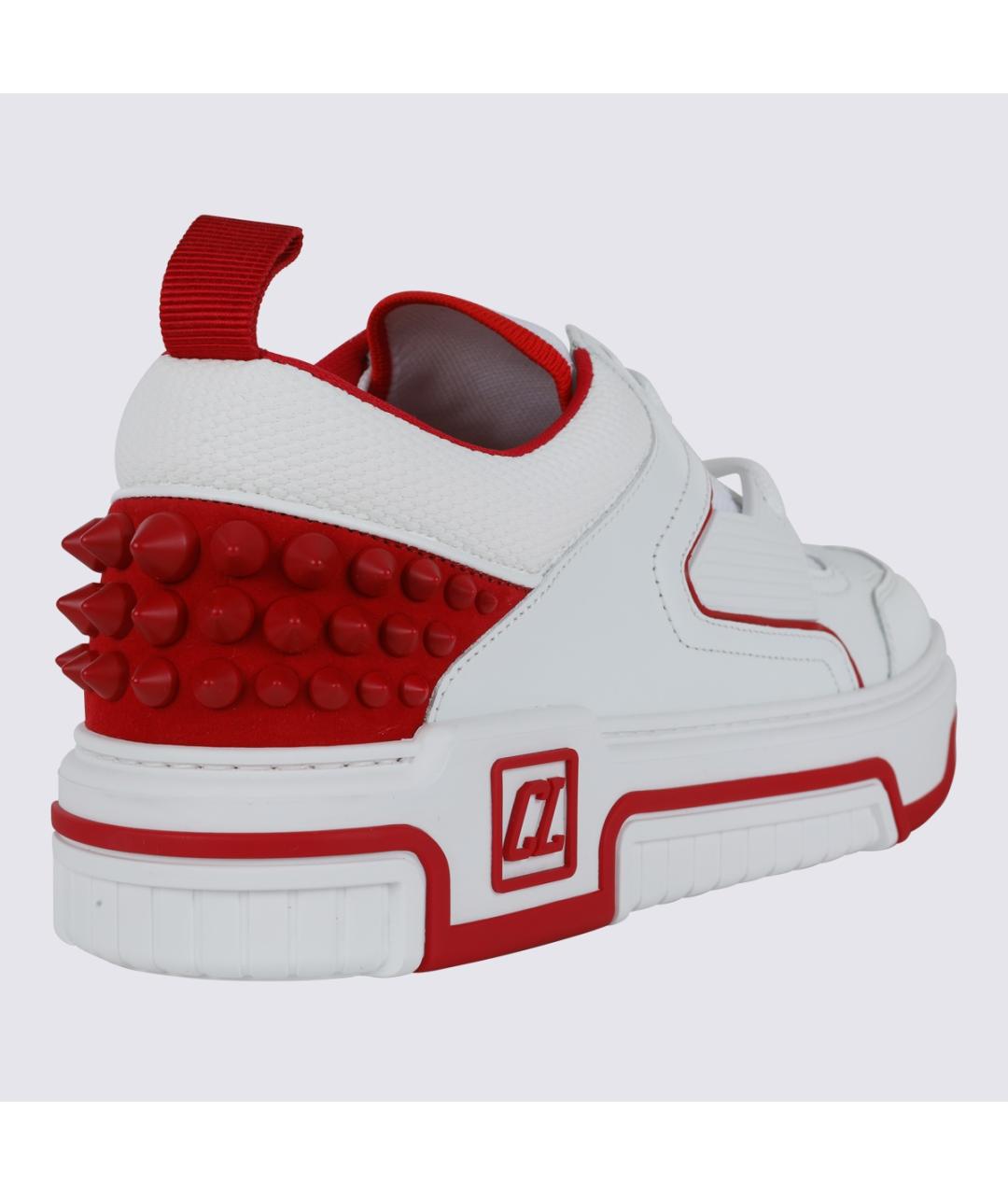 CHRISTIAN LOUBOUTIN Белые кожаные низкие кроссовки / кеды, фото 2