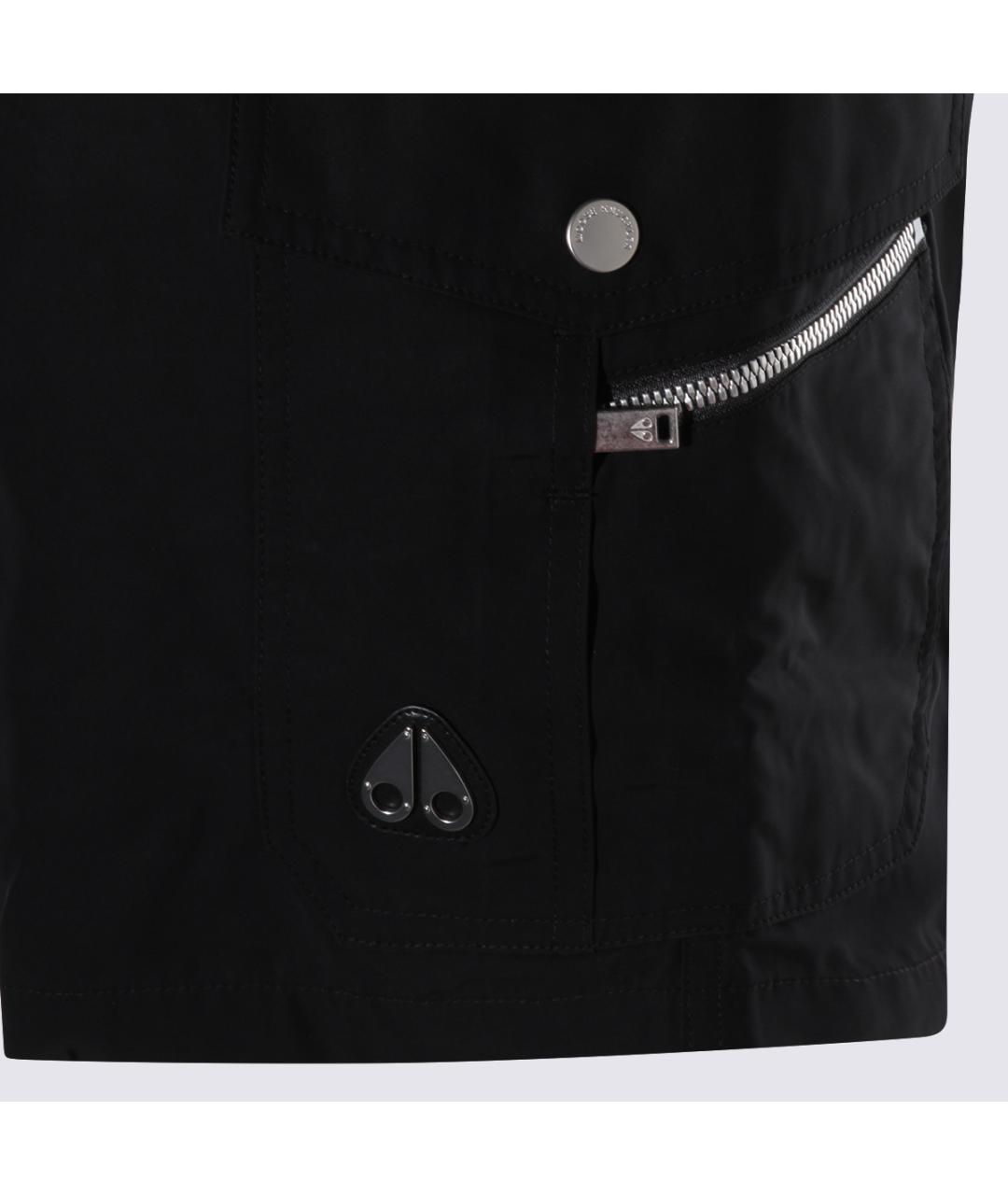 MOOSE KNUCKLES Черные полиэстеровые шорты, фото 3