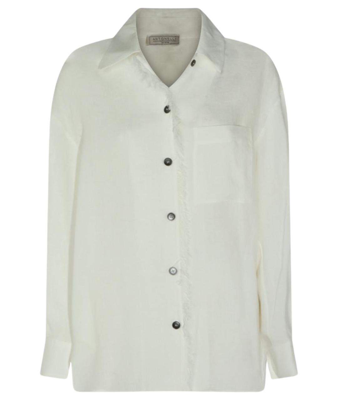 ANTONELLI FIRENZE Белая льняная рубашка, фото 1