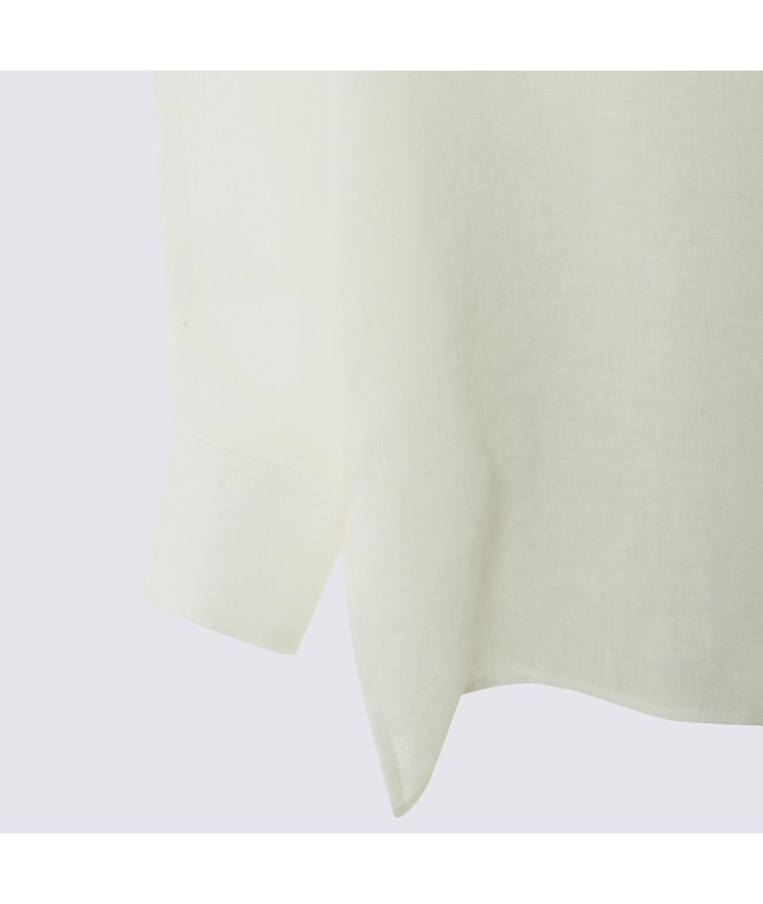 ANTONELLI FIRENZE Белая льняная рубашка, фото 4