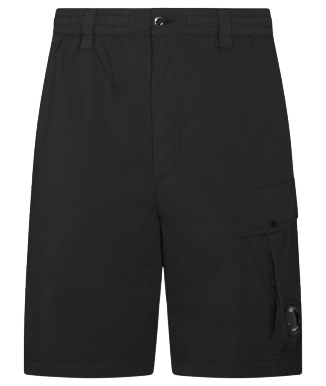 CP COMPANY Черные хлопковые шорты, фото 1